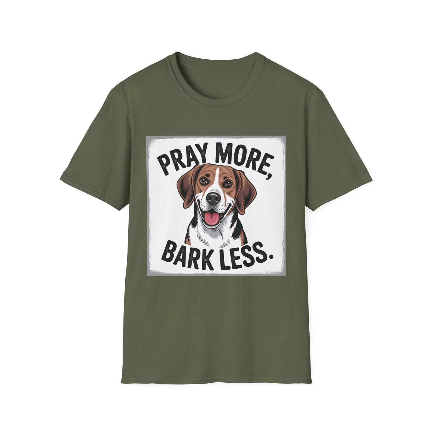 Beagle Pray More Bark Less β Hand-Drawn Vintage T-Shirt