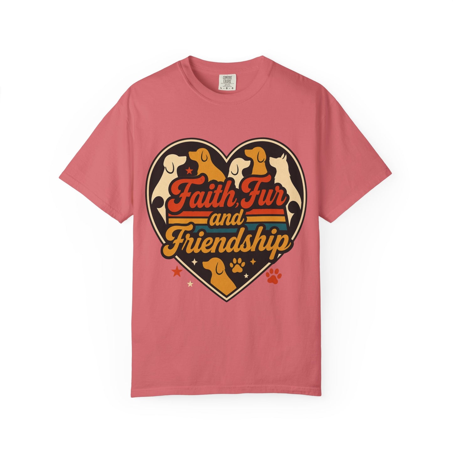 Faith Fur and Friendship Retro T-Shirt