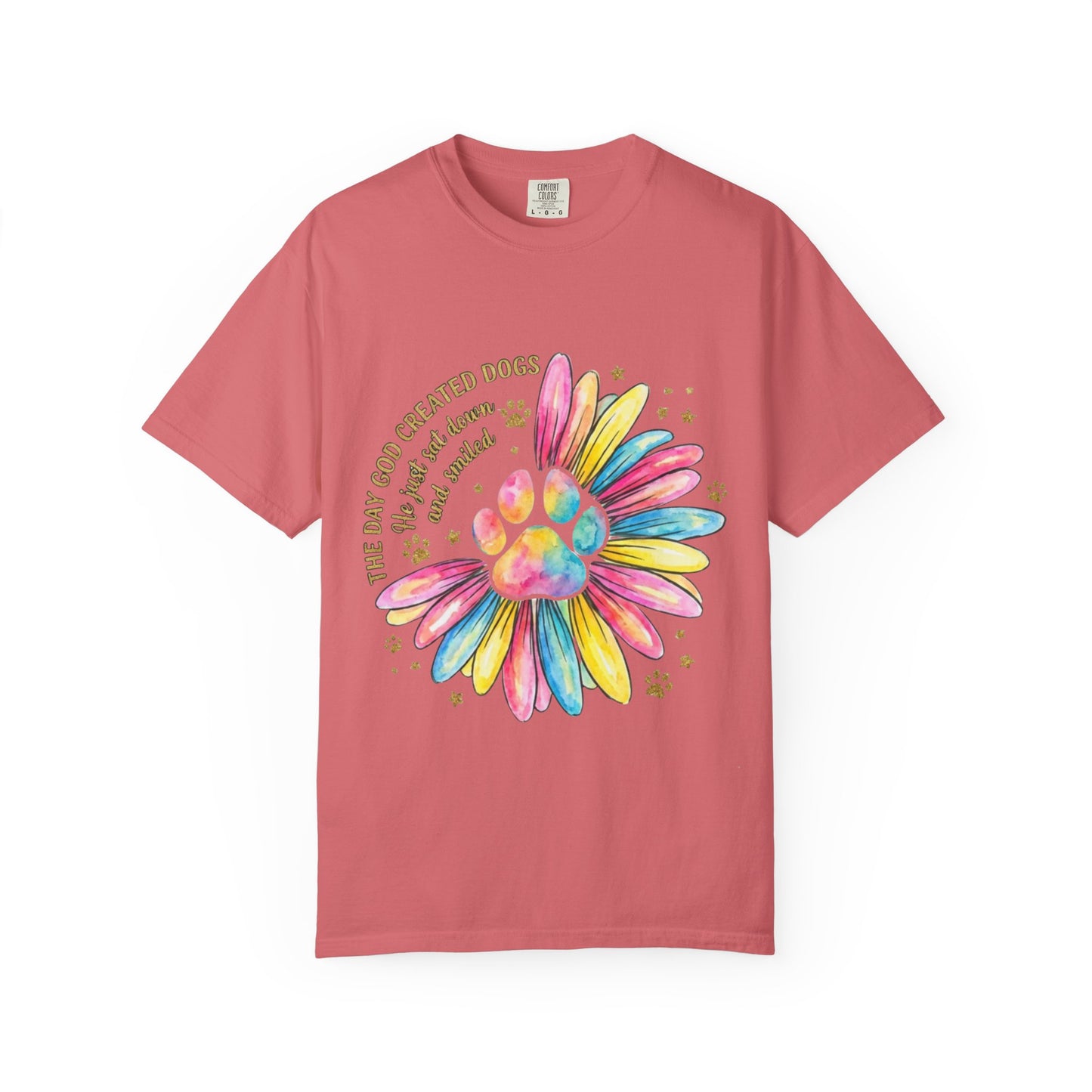 The Day God Created Dogs Watercolor T-Shirt