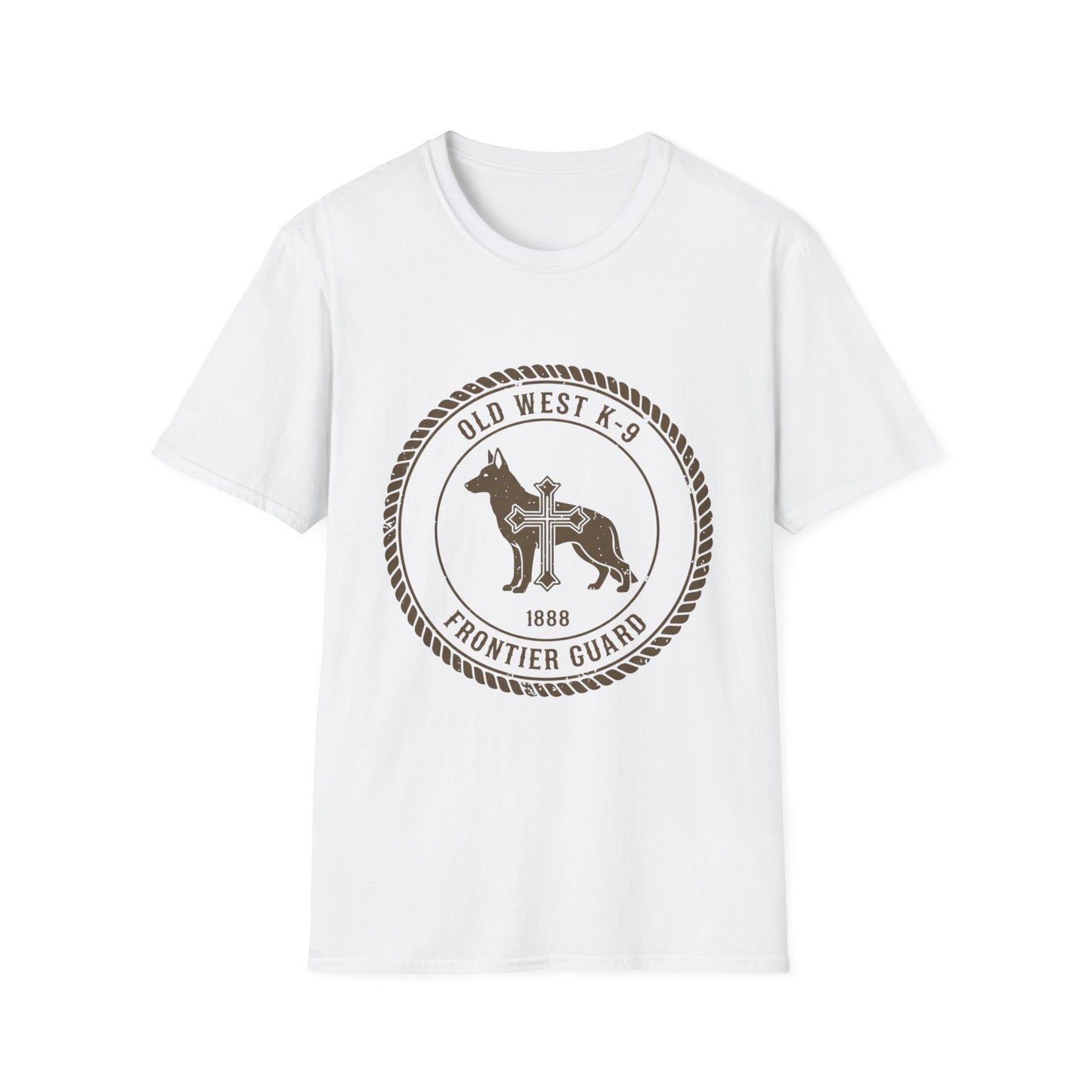 Western German Shepherd Cross β Rustic Vintage Dog T-Shirt