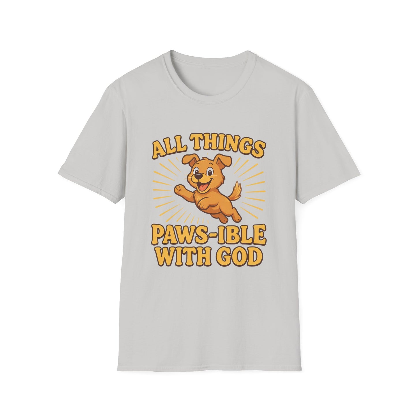 All Things Paws-ible With God T-Shirt