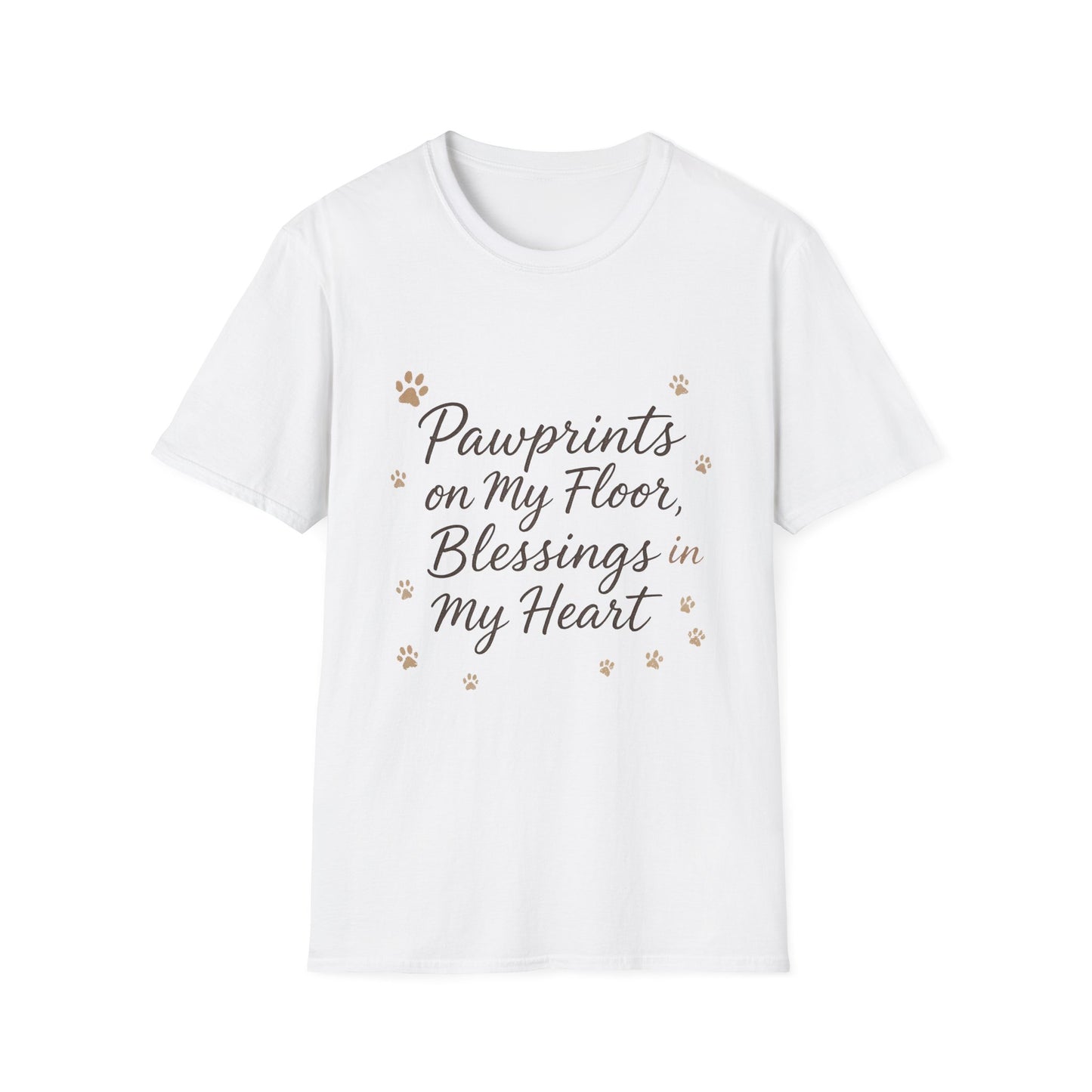 Pawprints On My Floor Blessings In My Heart T-Shirt