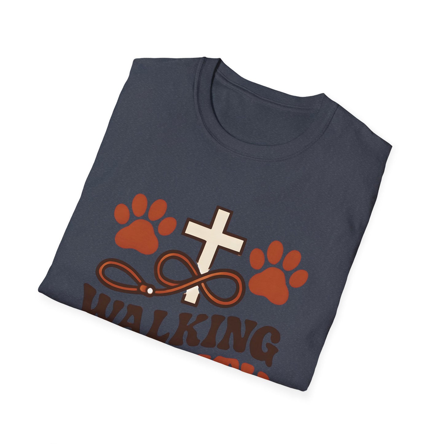 Walking By Faith and Paws Retro T-Shirt