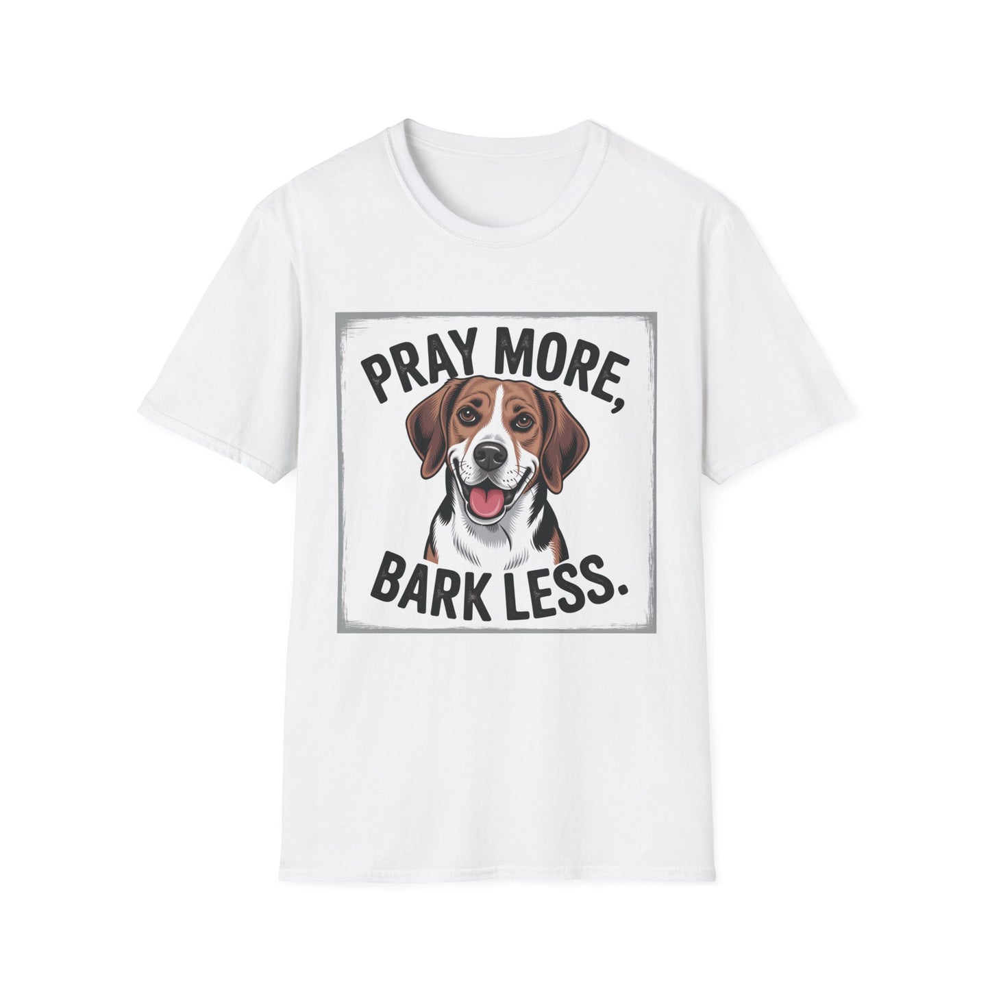 Beagle Pray More Bark Less β Hand-Drawn Vintage T-Shirt