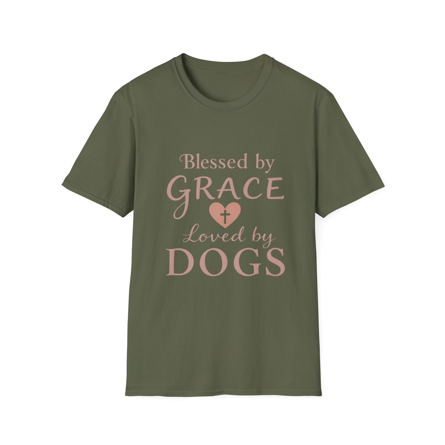 Blessed By Grace Loved By Dogs T-Shirt