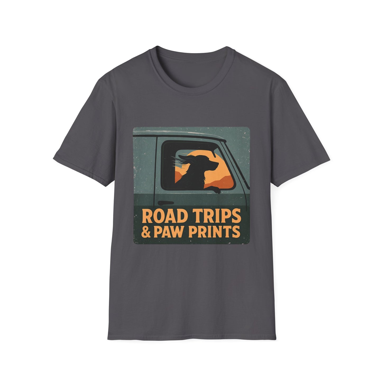 Road Trips And Paw Prints T-Shirt