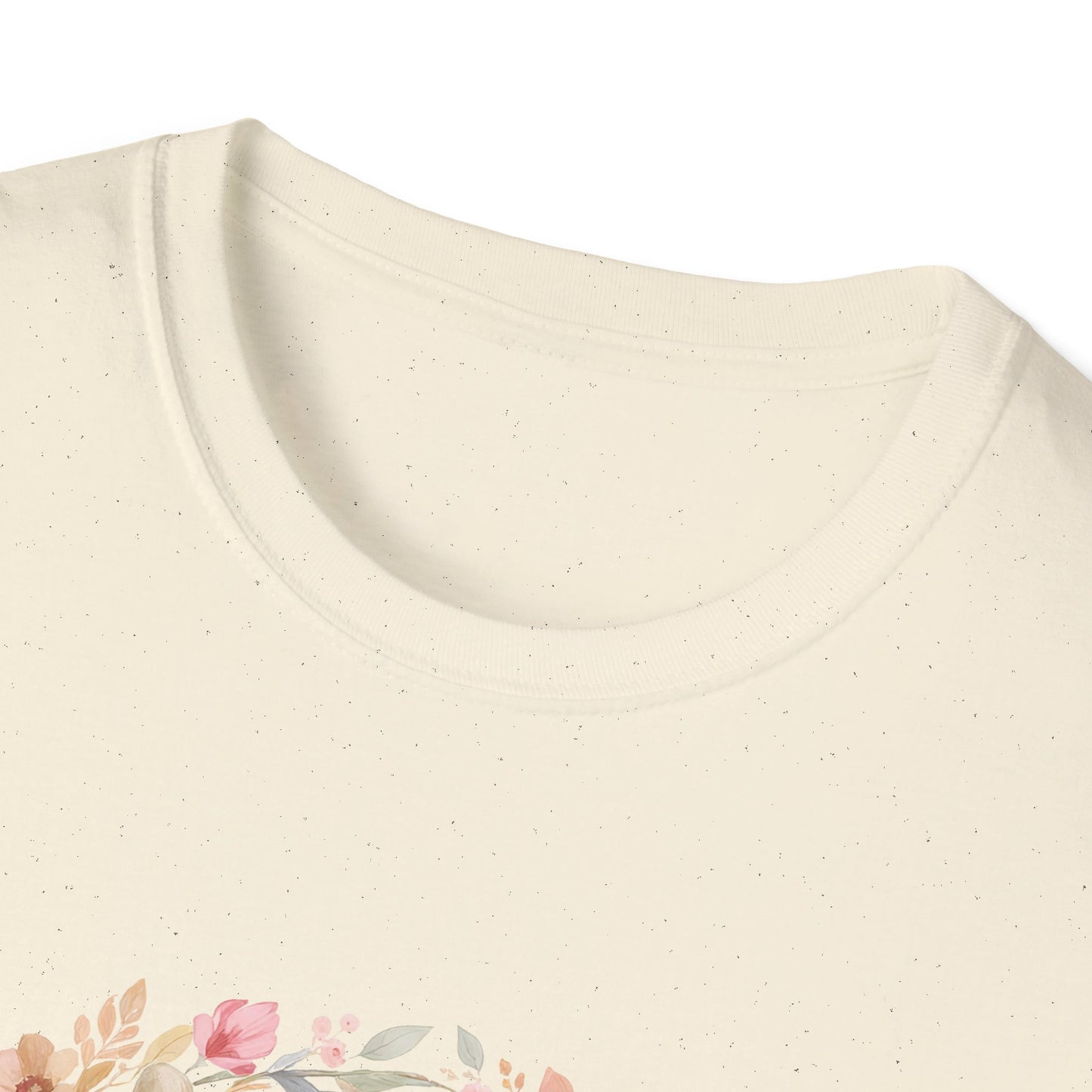 Walking By Faith With Four Paws Floral Wreath T-Shirt