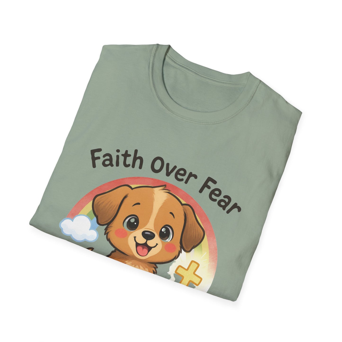 Faith Over Fear Puppy T-Shirt