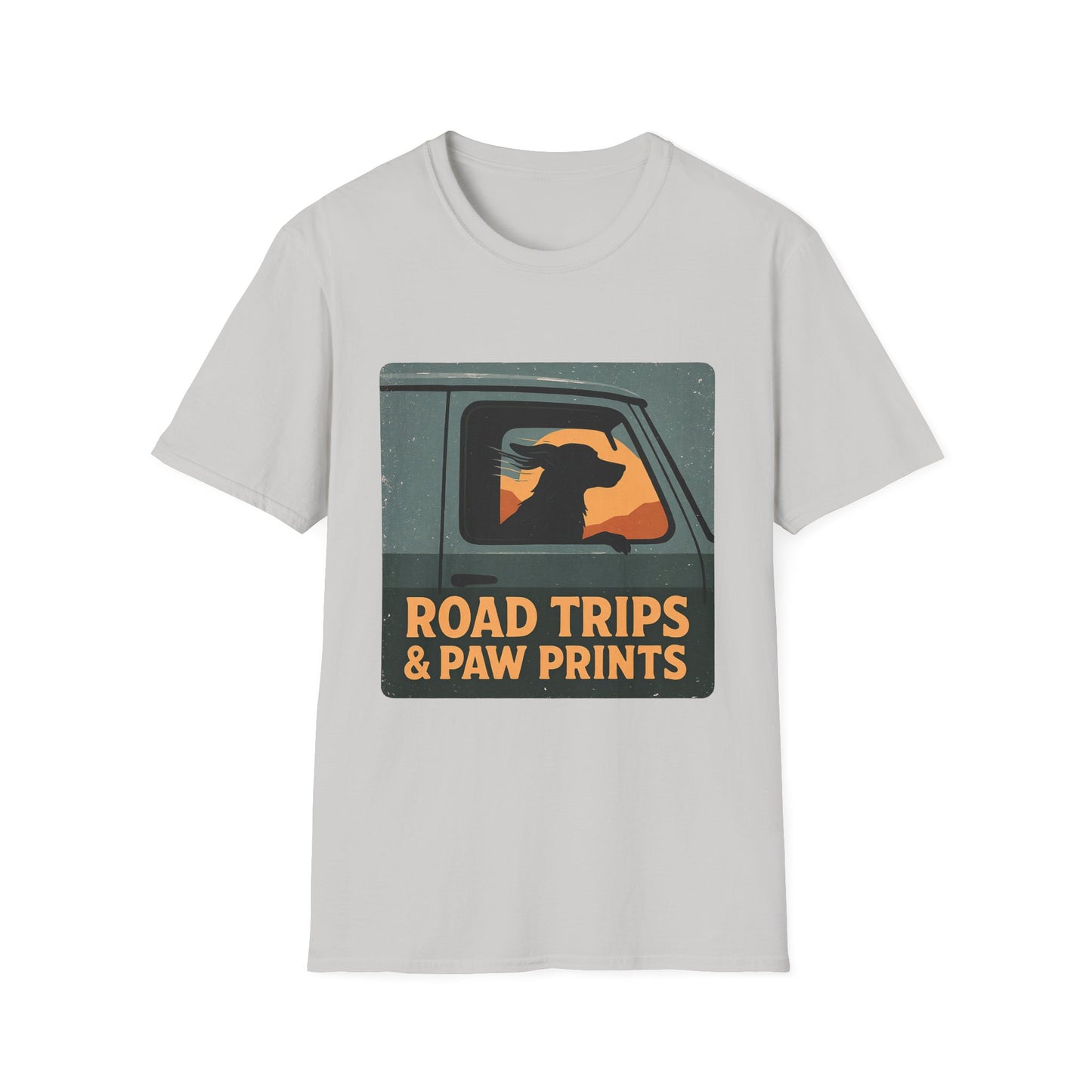 Road Trips And Paw Prints T-Shirt