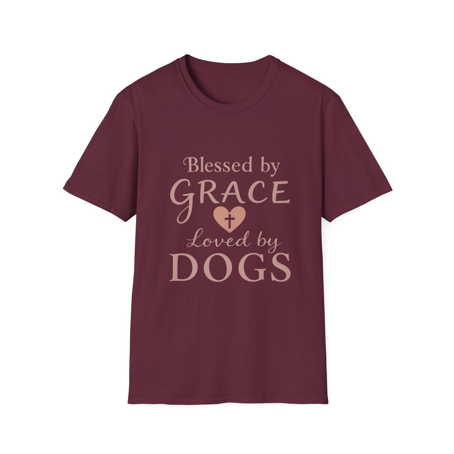 Blessed By Grace Loved By Dogs T-Shirt