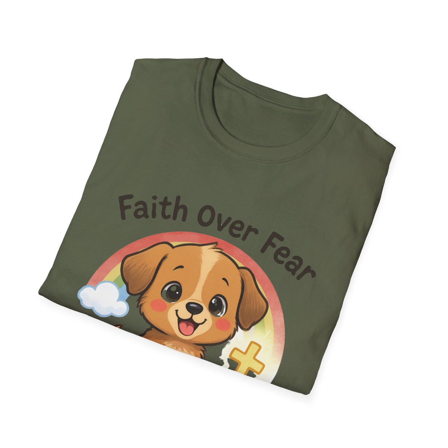 Faith Over Fear Puppy T-Shirt