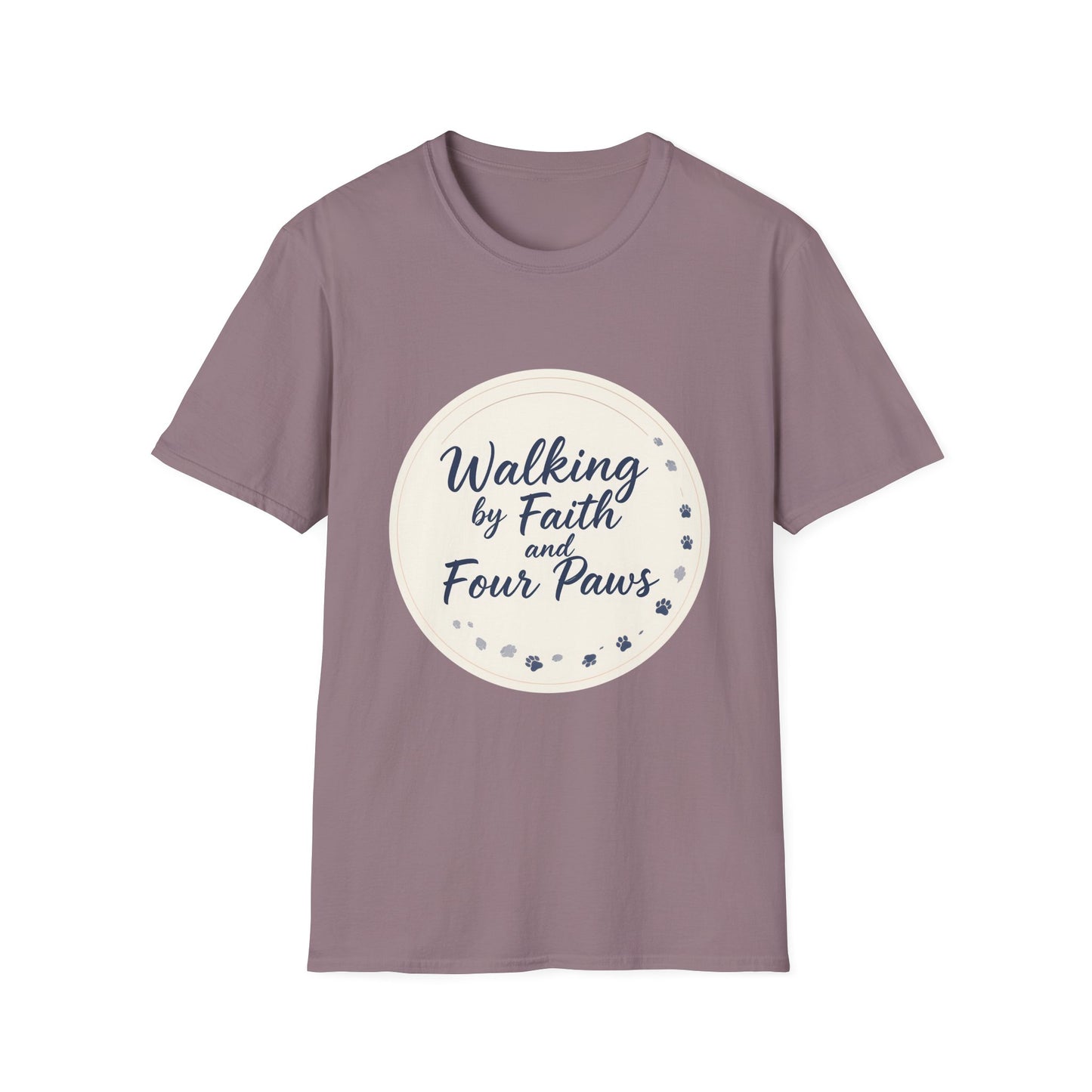 Walking By Faith And Four Paws T-Shirt