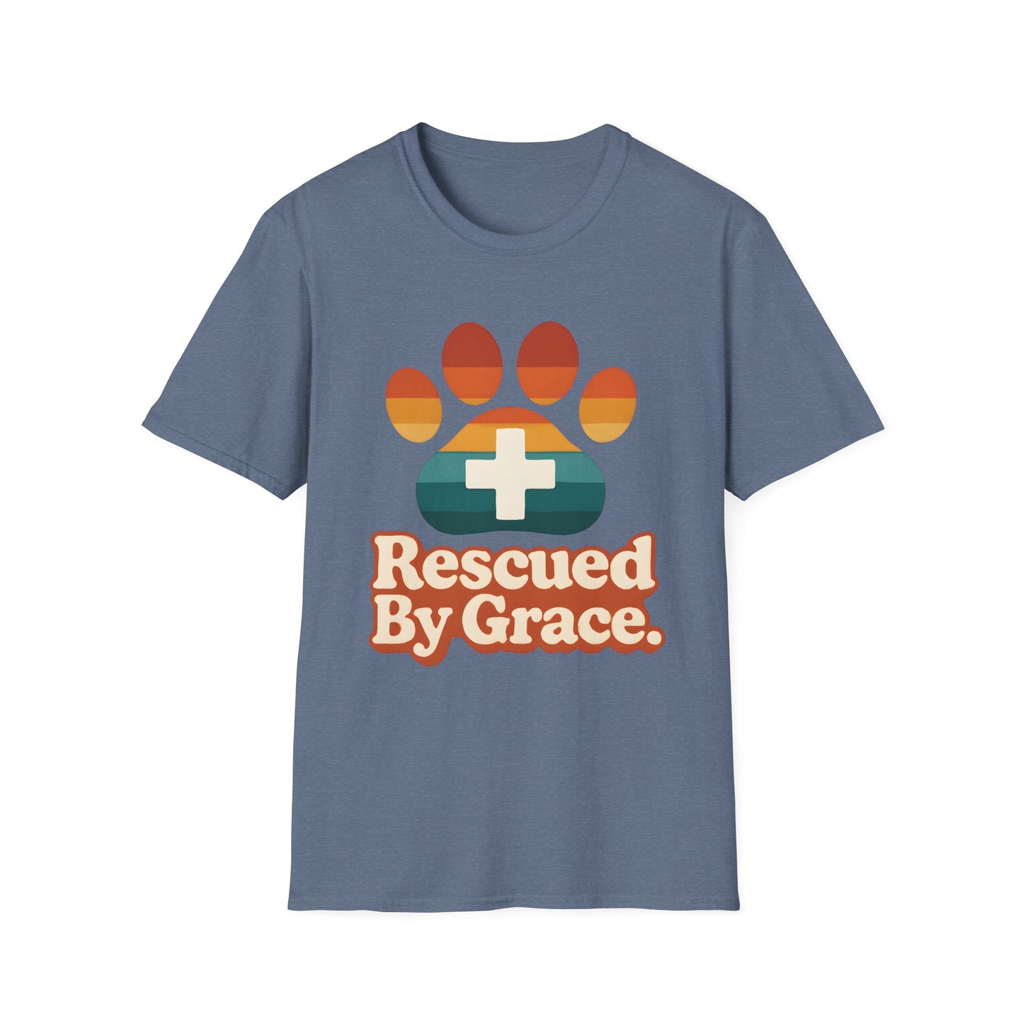 Rescued By Grace Retro T-Shirt