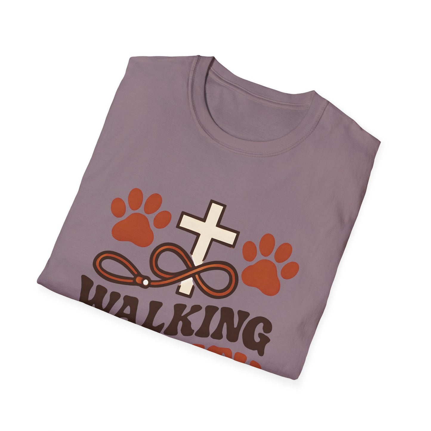 Walking By Faith and Paws Retro T-Shirt