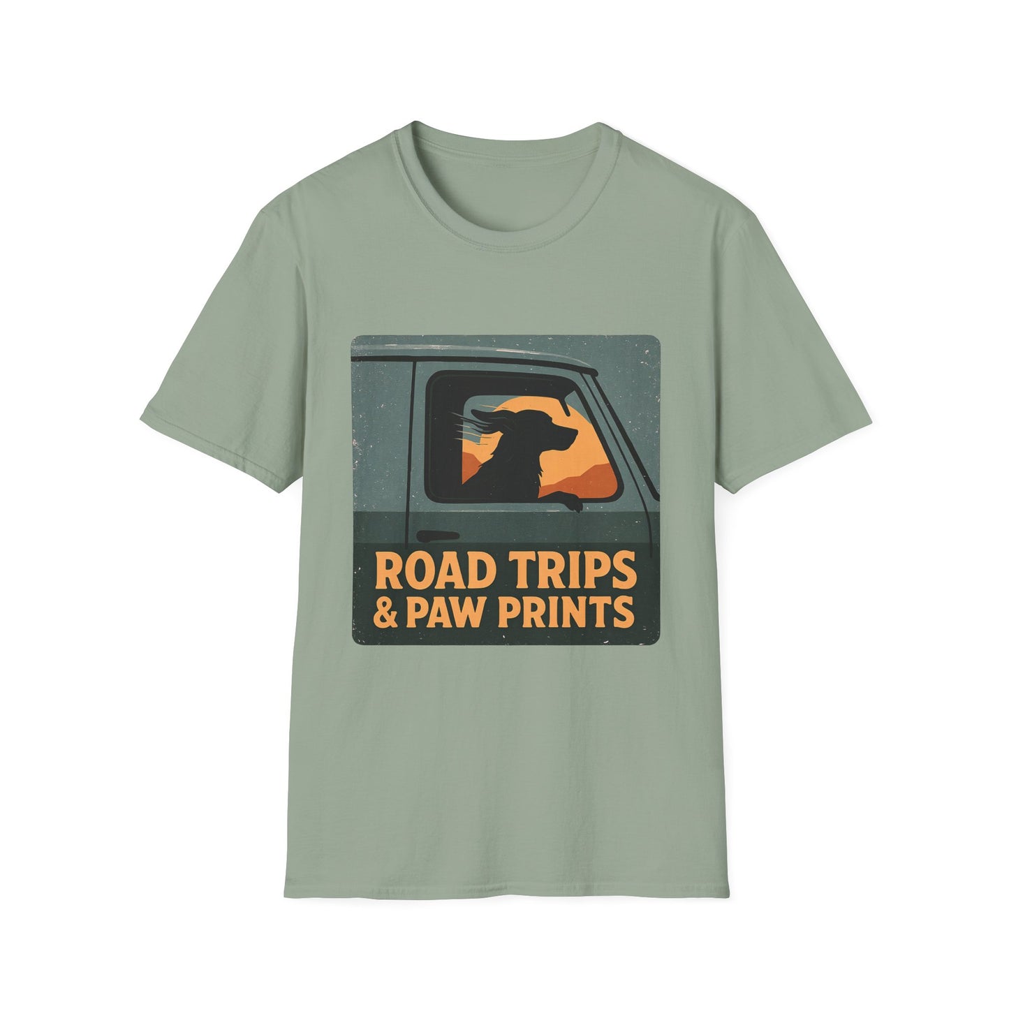 Road Trips And Paw Prints T-Shirt