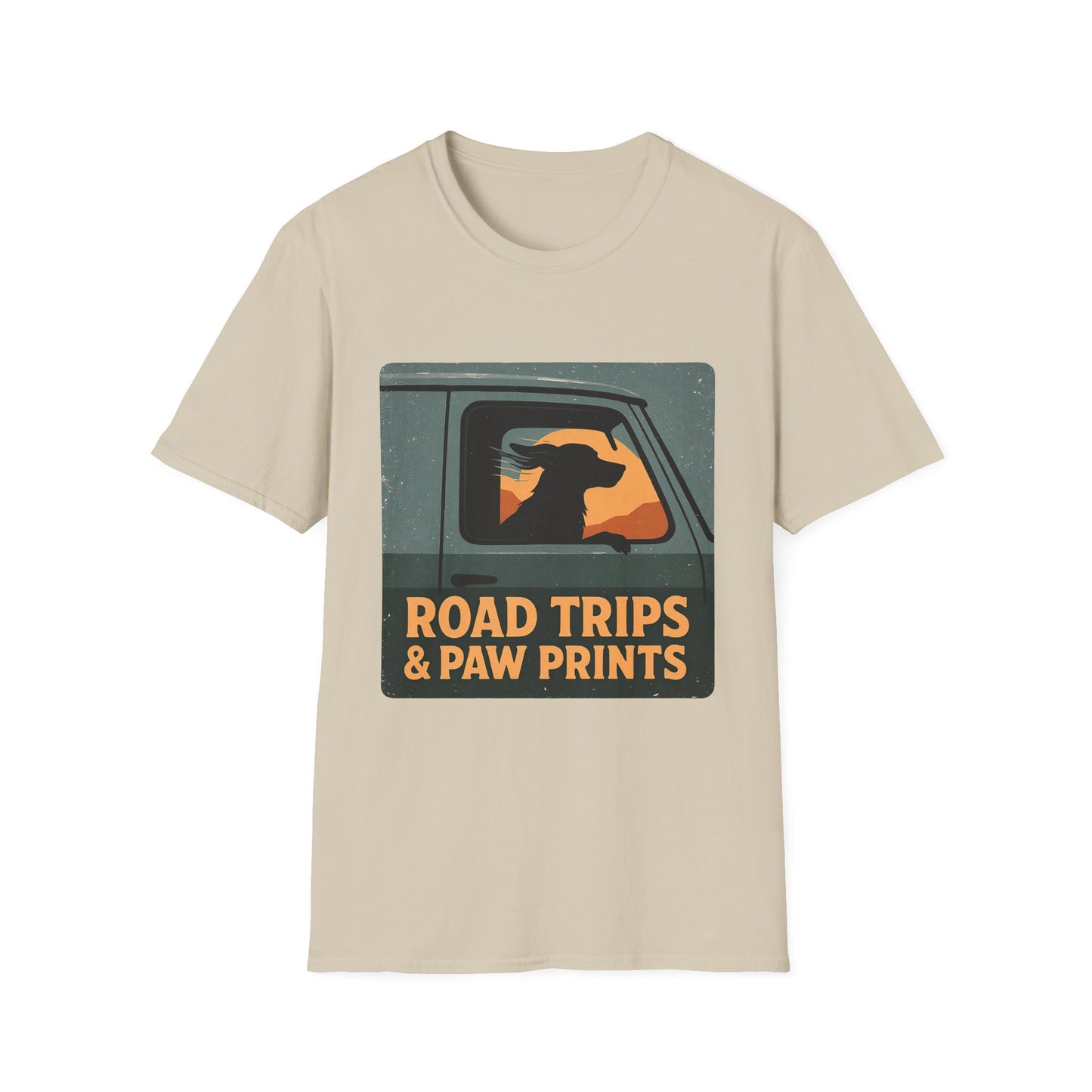 Road Trips And Paw Prints T-Shirt