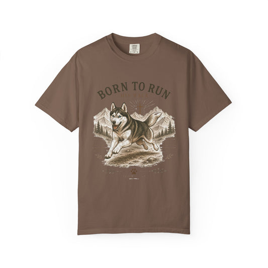 Husky — Born to Run His Race T-Shirt