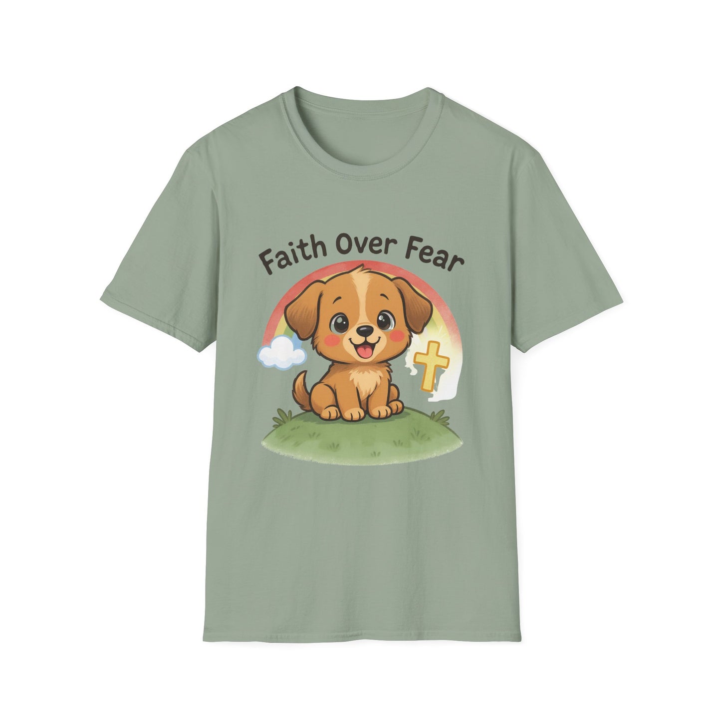 Faith Over Fear Puppy T-Shirt
