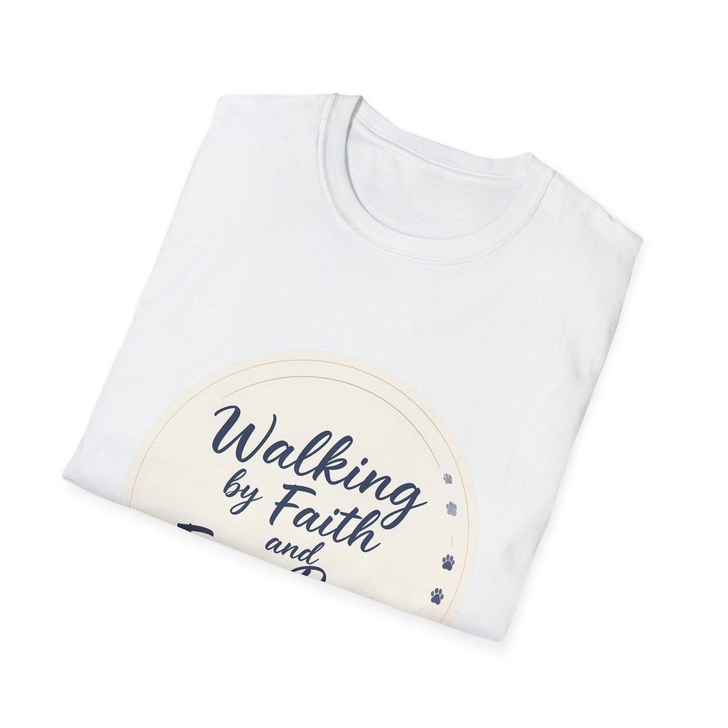 Walking By Faith And Four Paws T-Shirt
