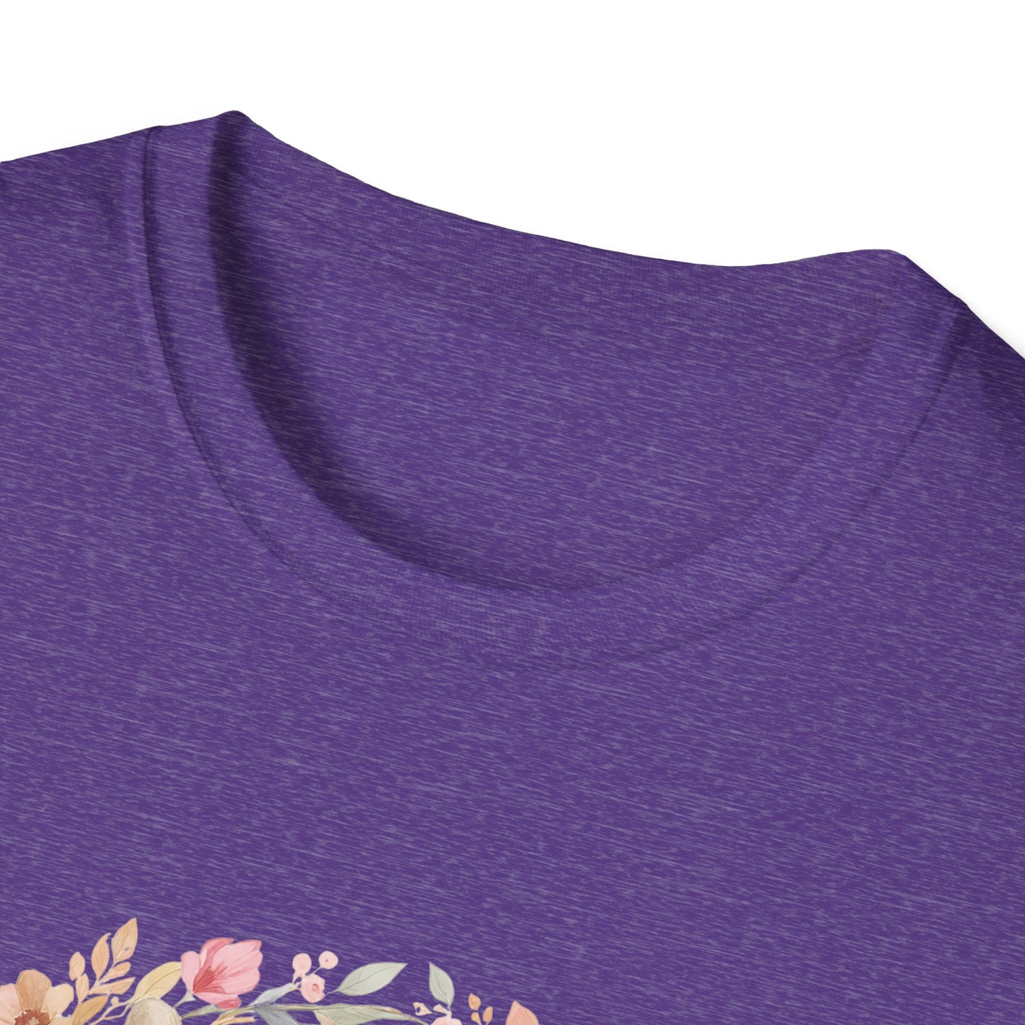 Walking By Faith With Four Paws Floral Wreath T-Shirt