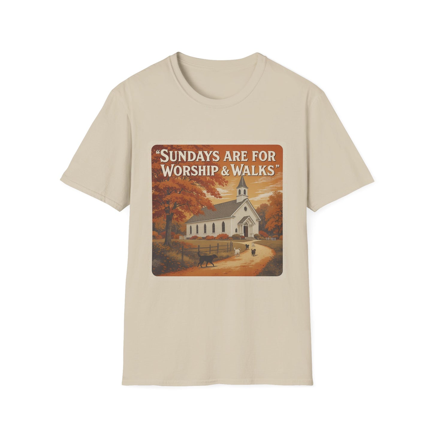 Sunday's Are For Worship and Walks T-Shirt