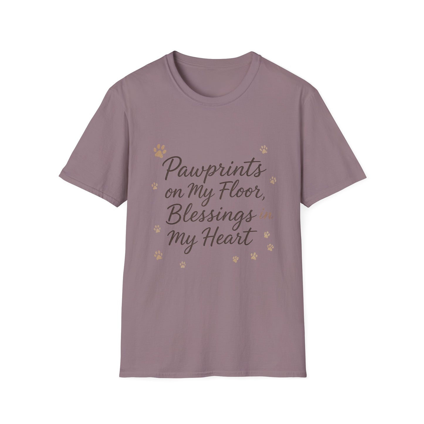 Pawprints On My Floor Blessings In My Heart T-Shirt