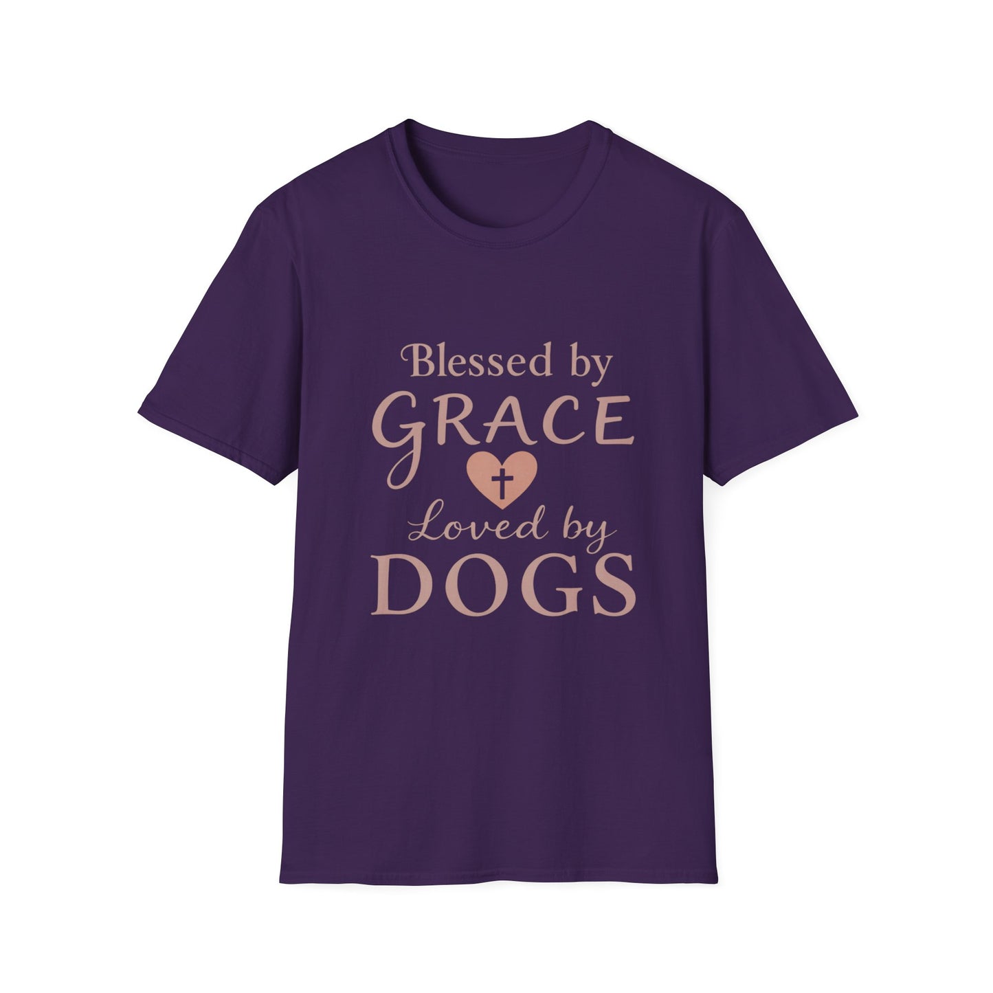 Blessed By Grace Loved By Dogs T-Shirt