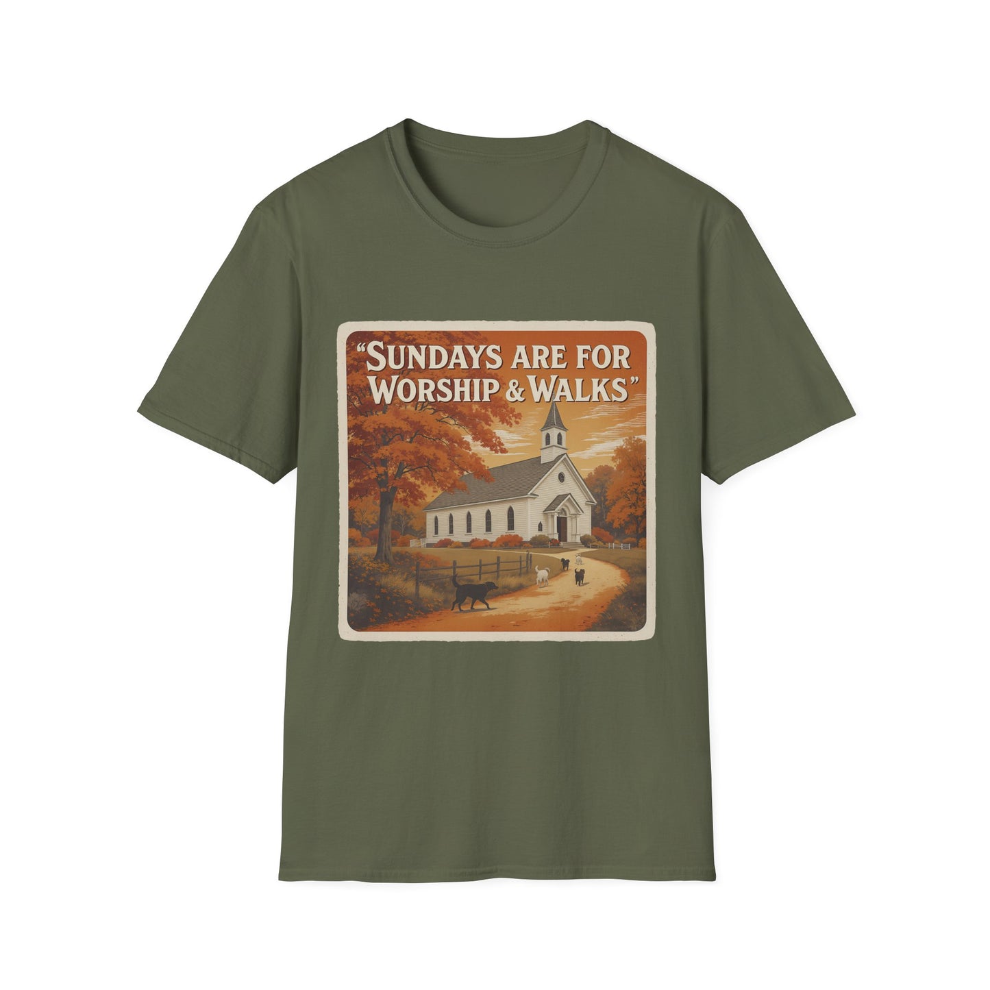 Sunday's Are For Worship and Walks T-Shirt