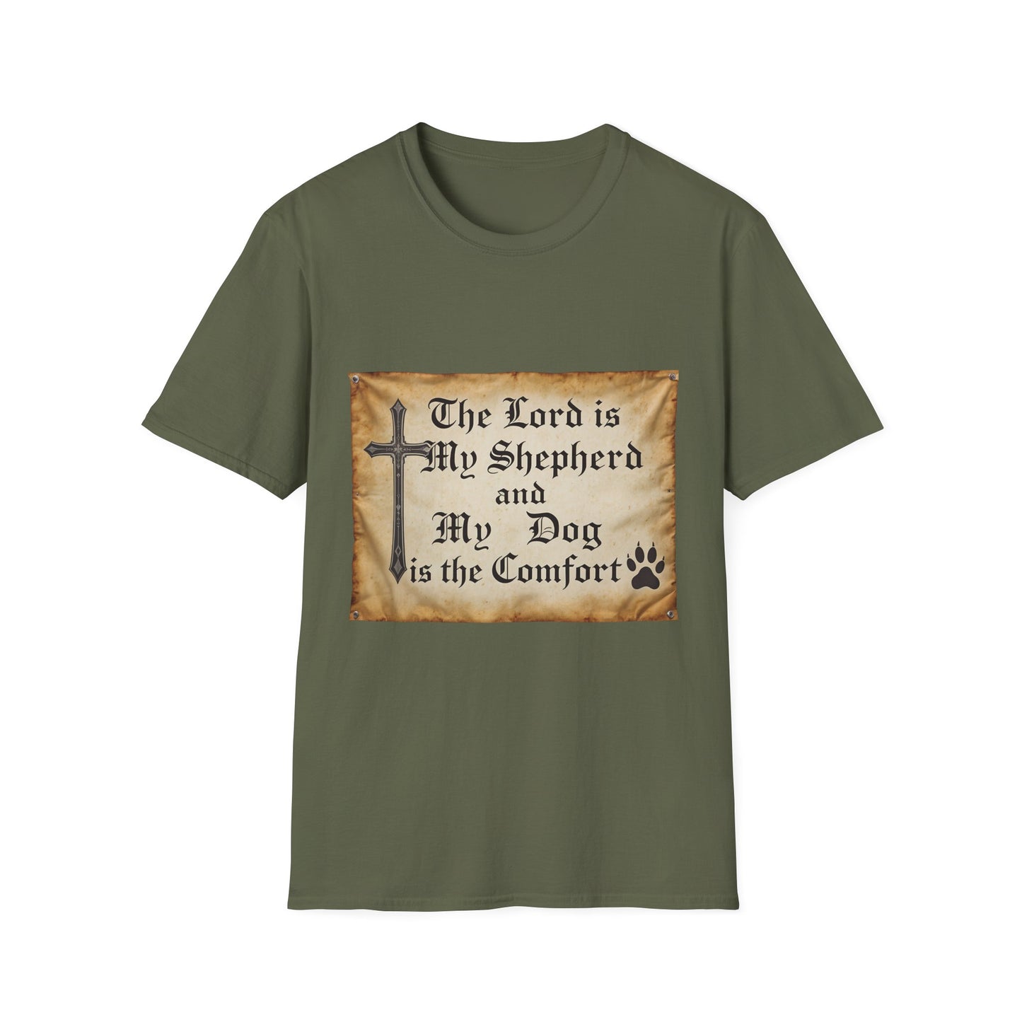 The Lord Is My Shepherd And My Dog Is Them Comfort T-Shirt