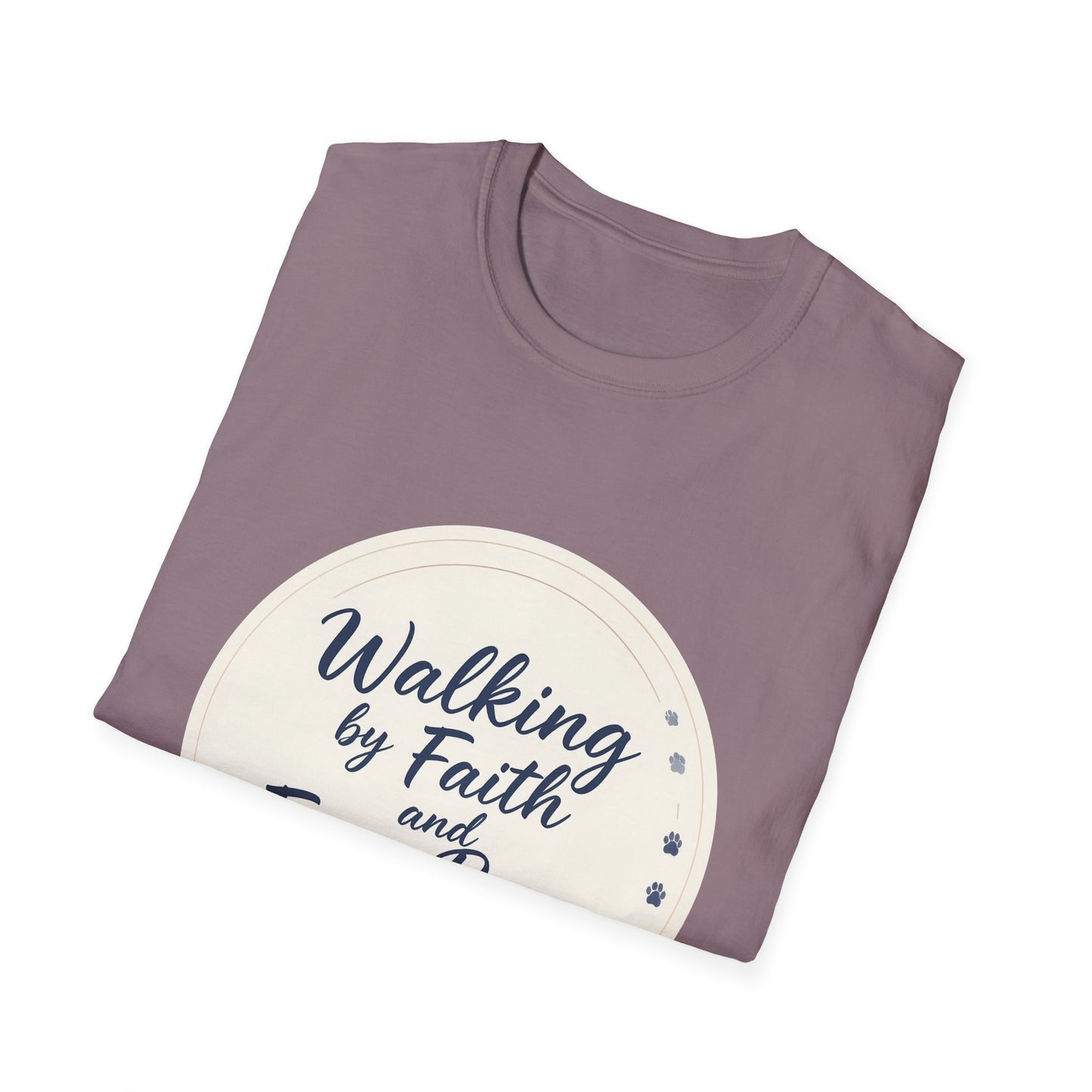 Walking By Faith And Four Paws T-Shirt
