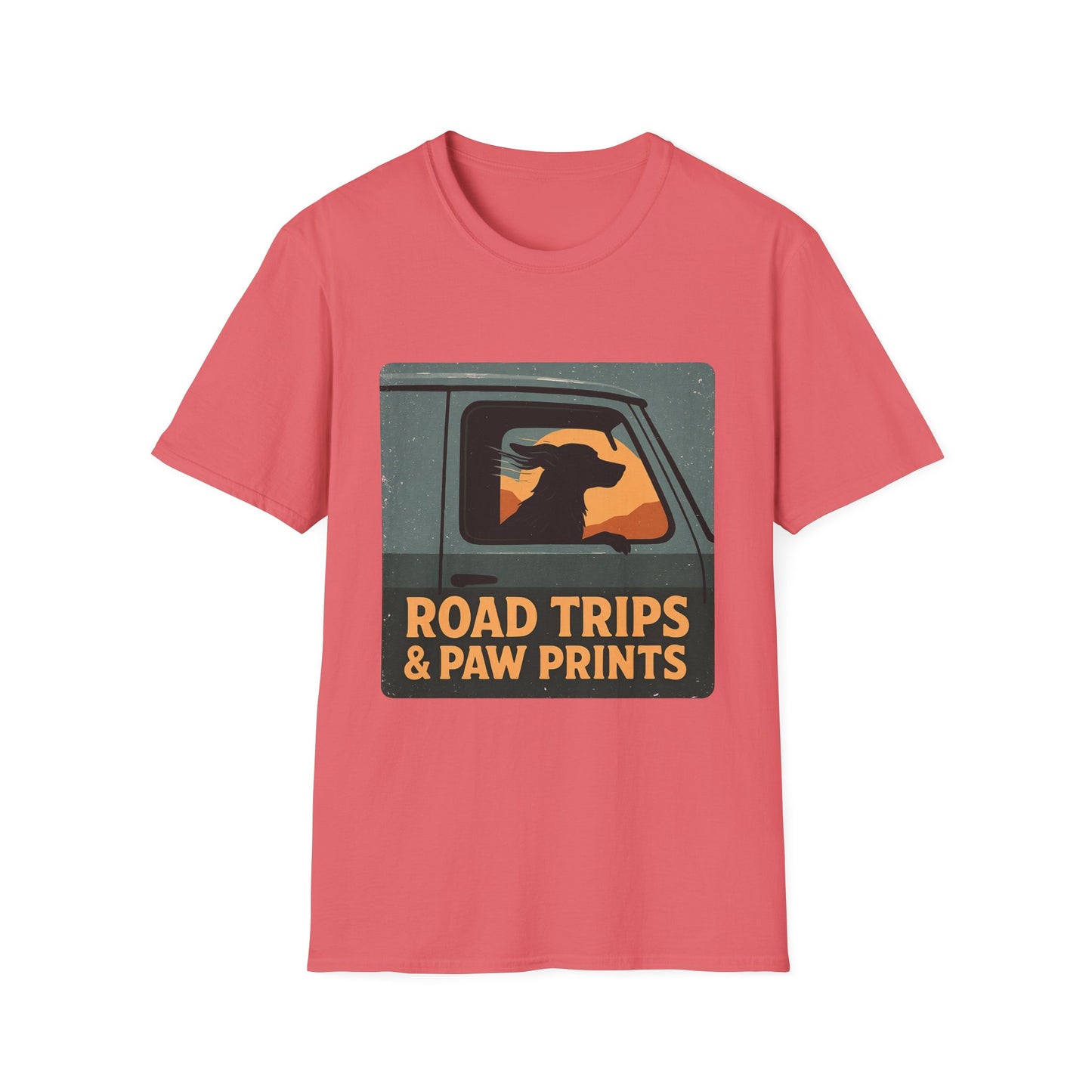 Road Trips And Paw Prints T-Shirt
