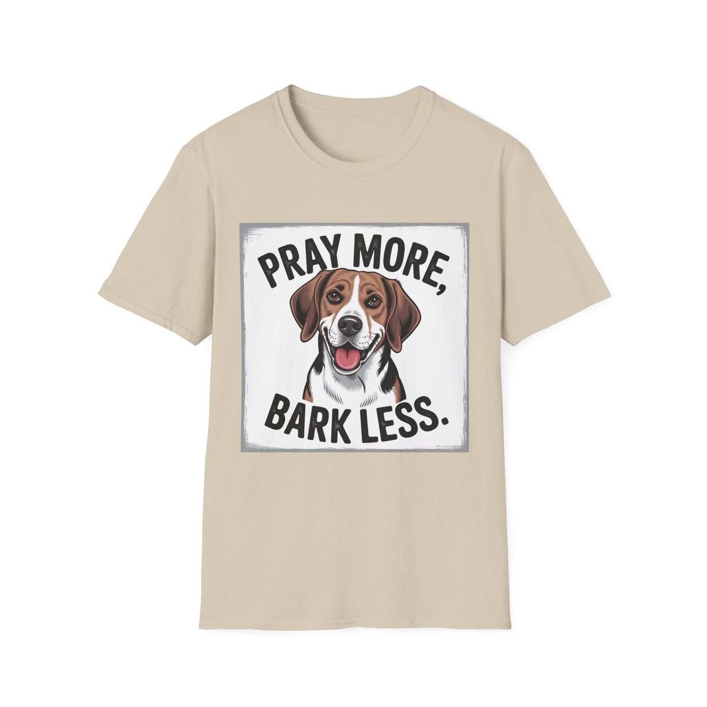 Beagle Pray More Bark Less β Hand-Drawn Vintage T-Shirt