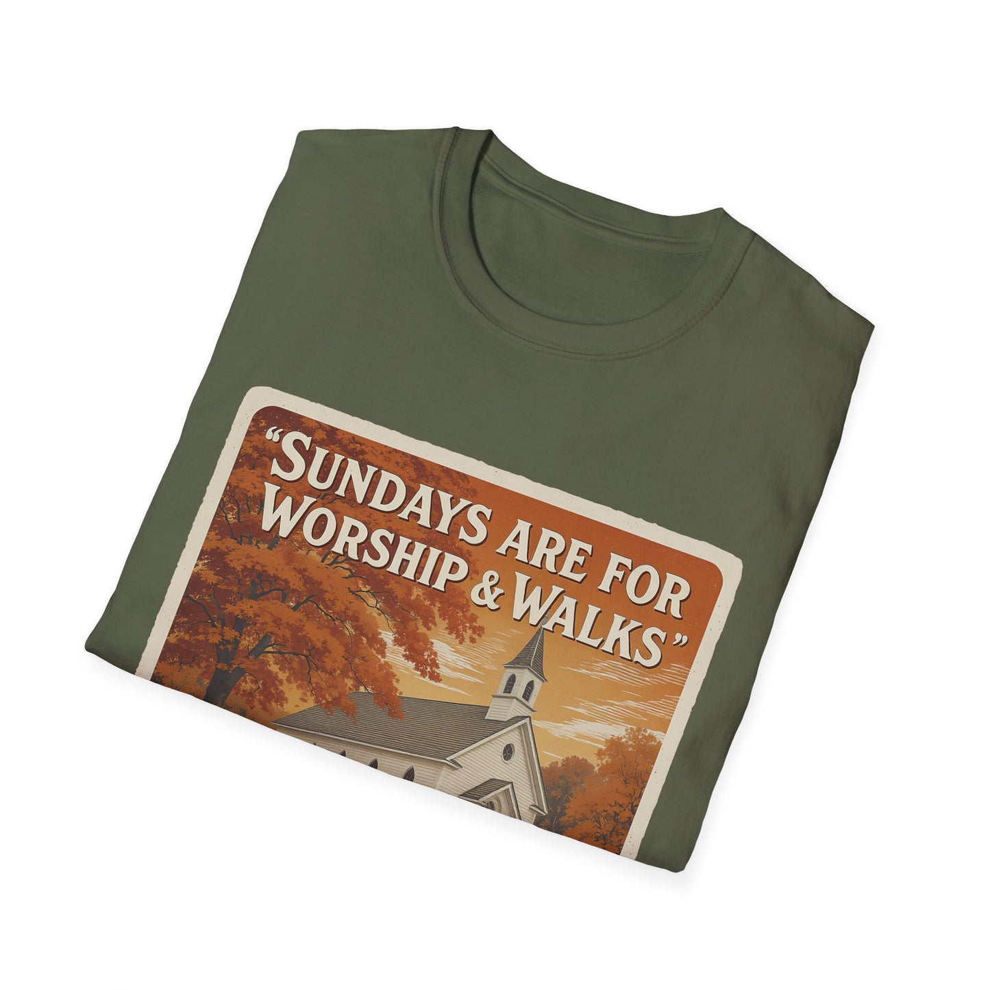 Sunday's Are For Worship and Walks T-Shirt