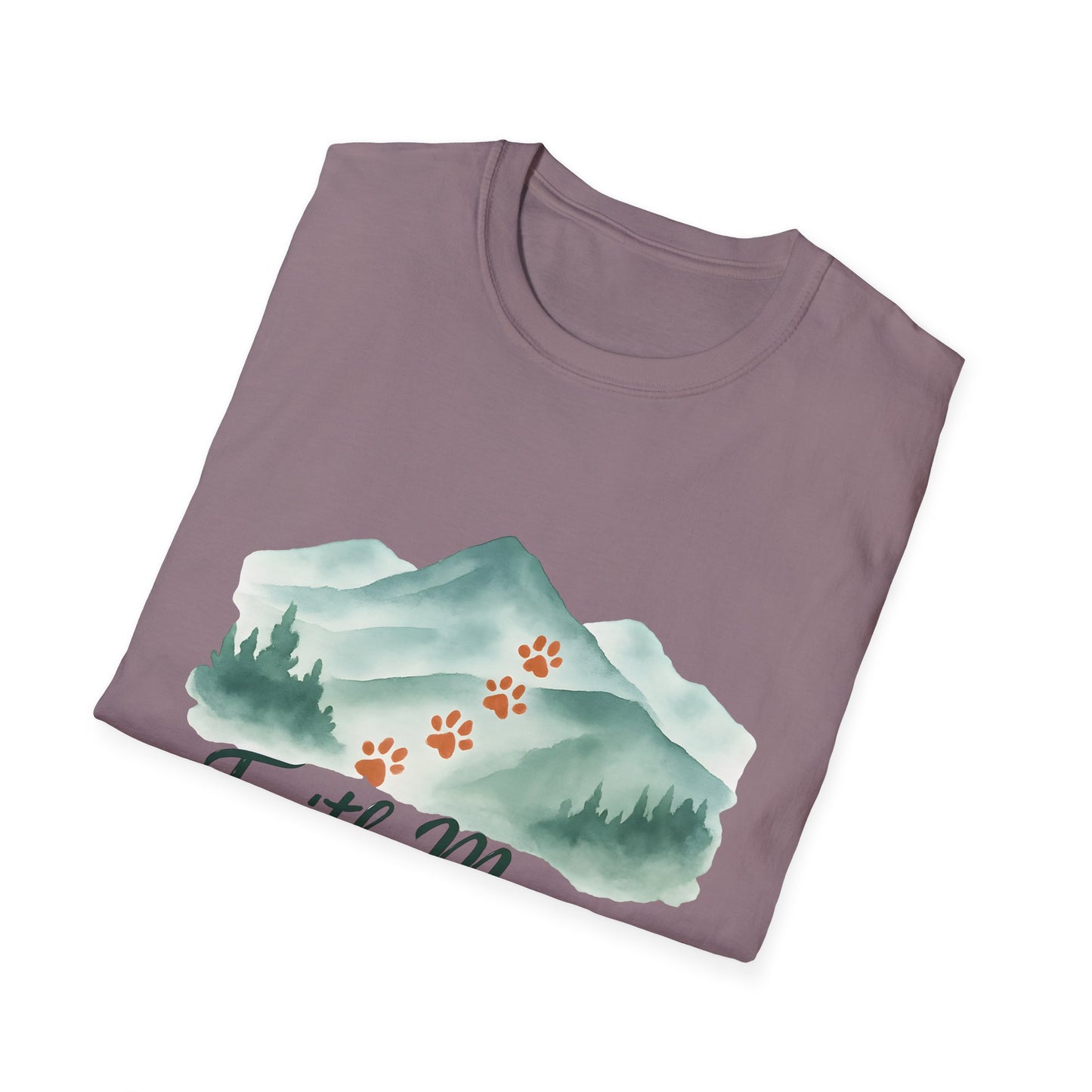 Faith Moves Mountains and Paws Do Too T-Shirt