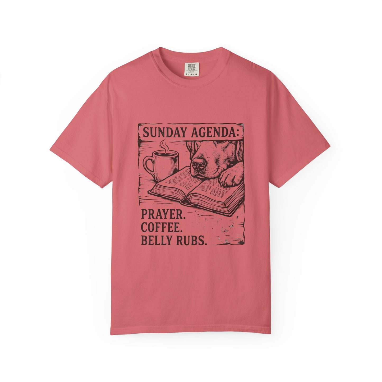 Sunday Agenda Prayer Coffee Belly Rubs