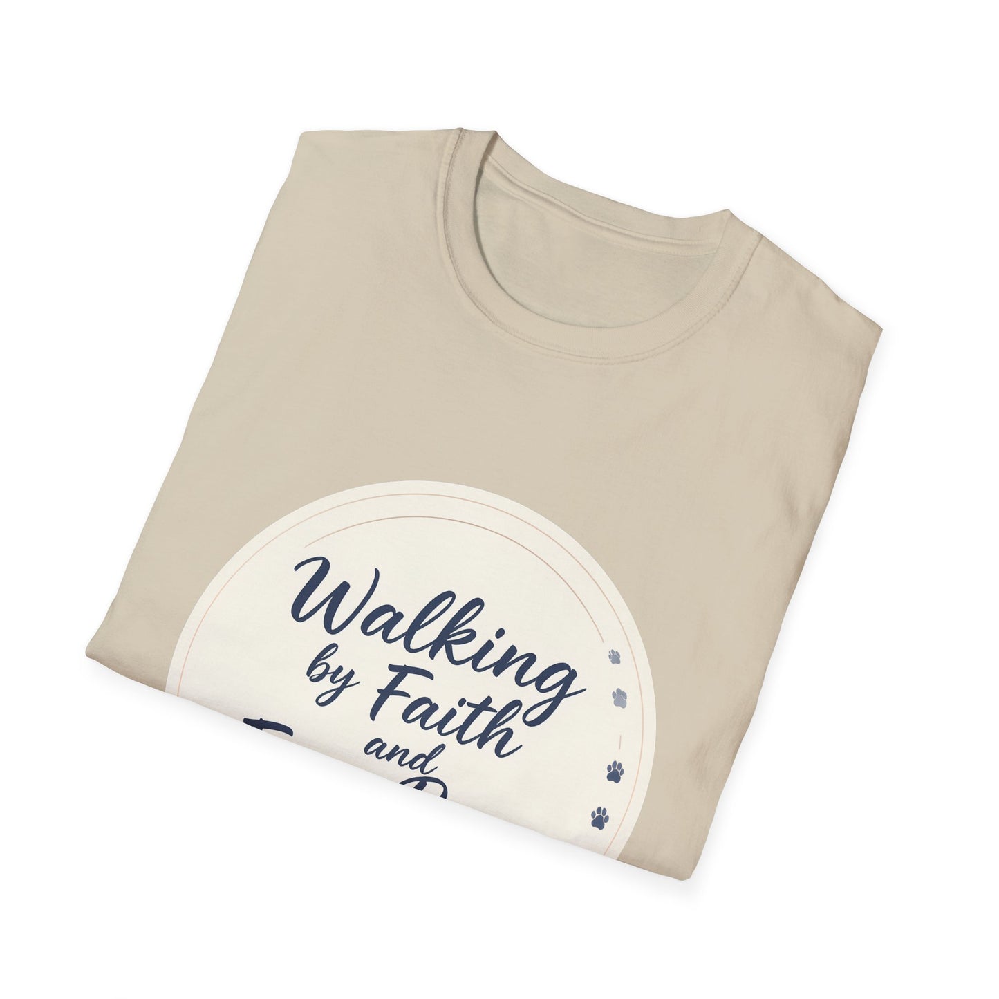 Walking By Faith And Four Paws T-Shirt