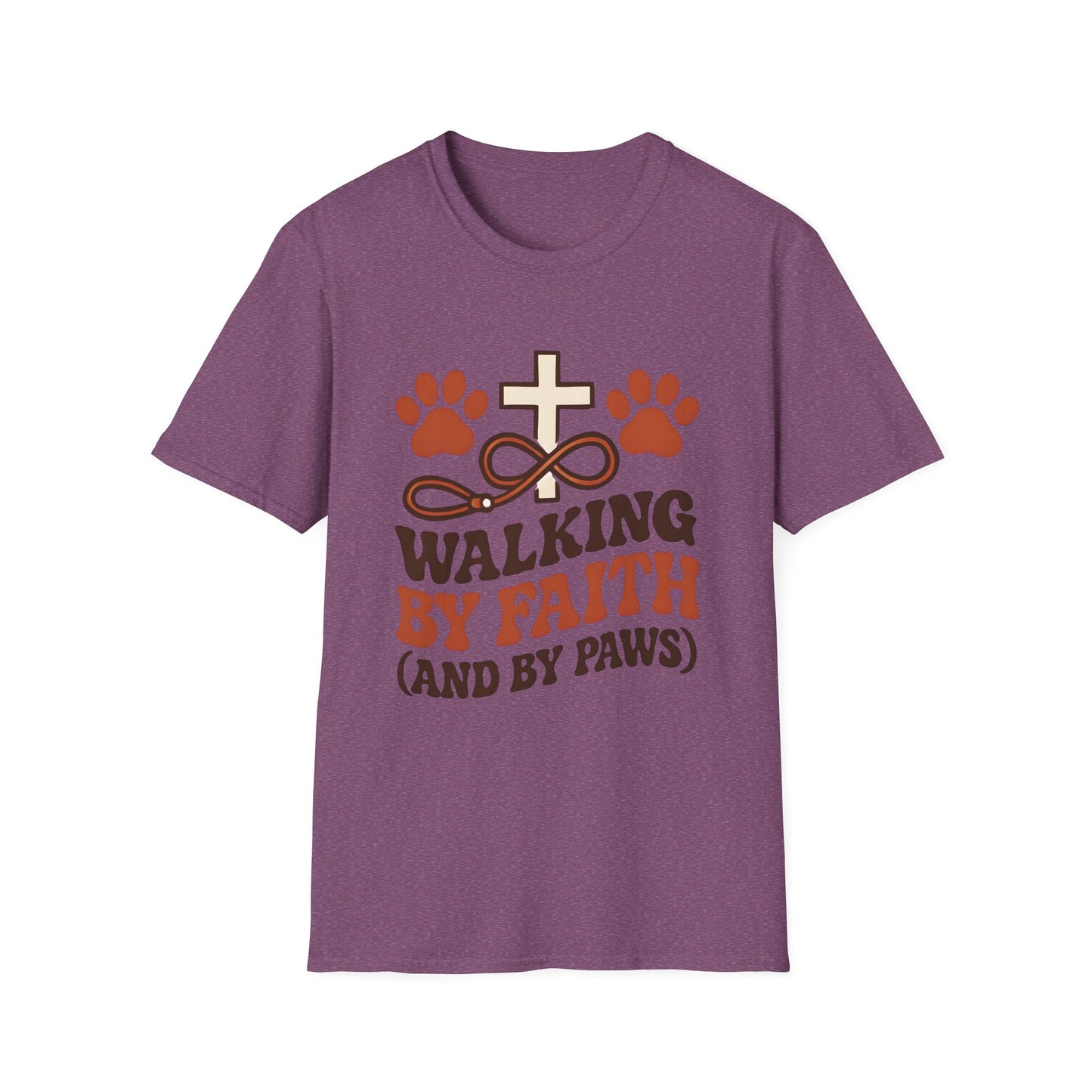 Walking By Faith and Paws Retro T-Shirt