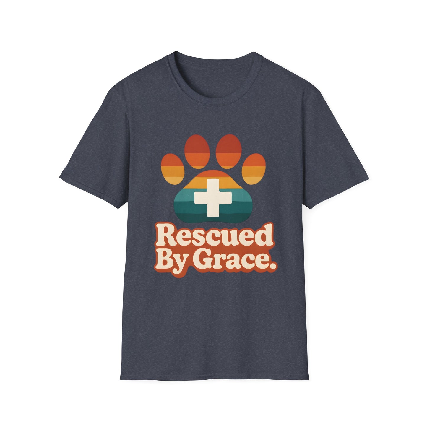 Rescued By Grace Retro T-Shirt