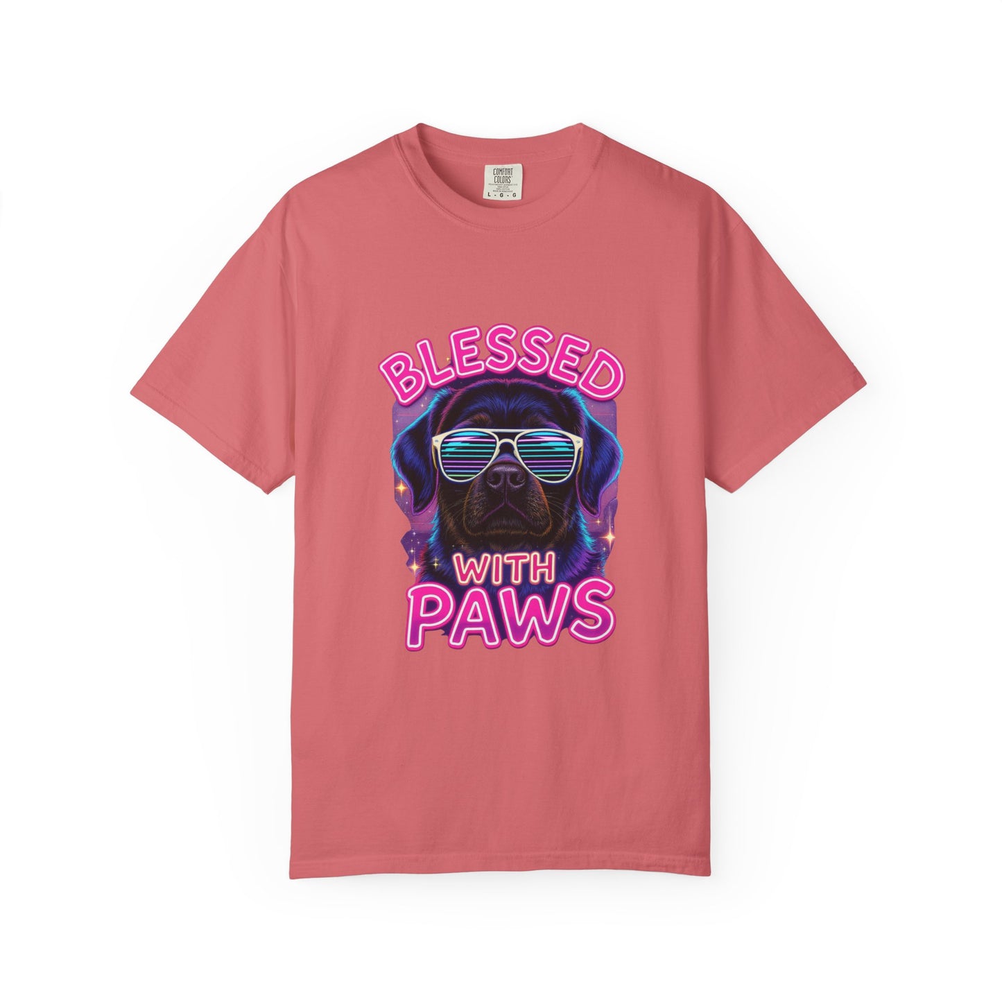 Blessed With Paws Neon T-Shirt