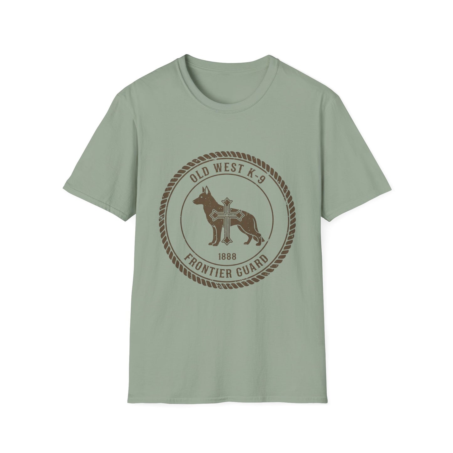 Western German Shepherd Cross β Rustic Vintage Dog T-Shirt