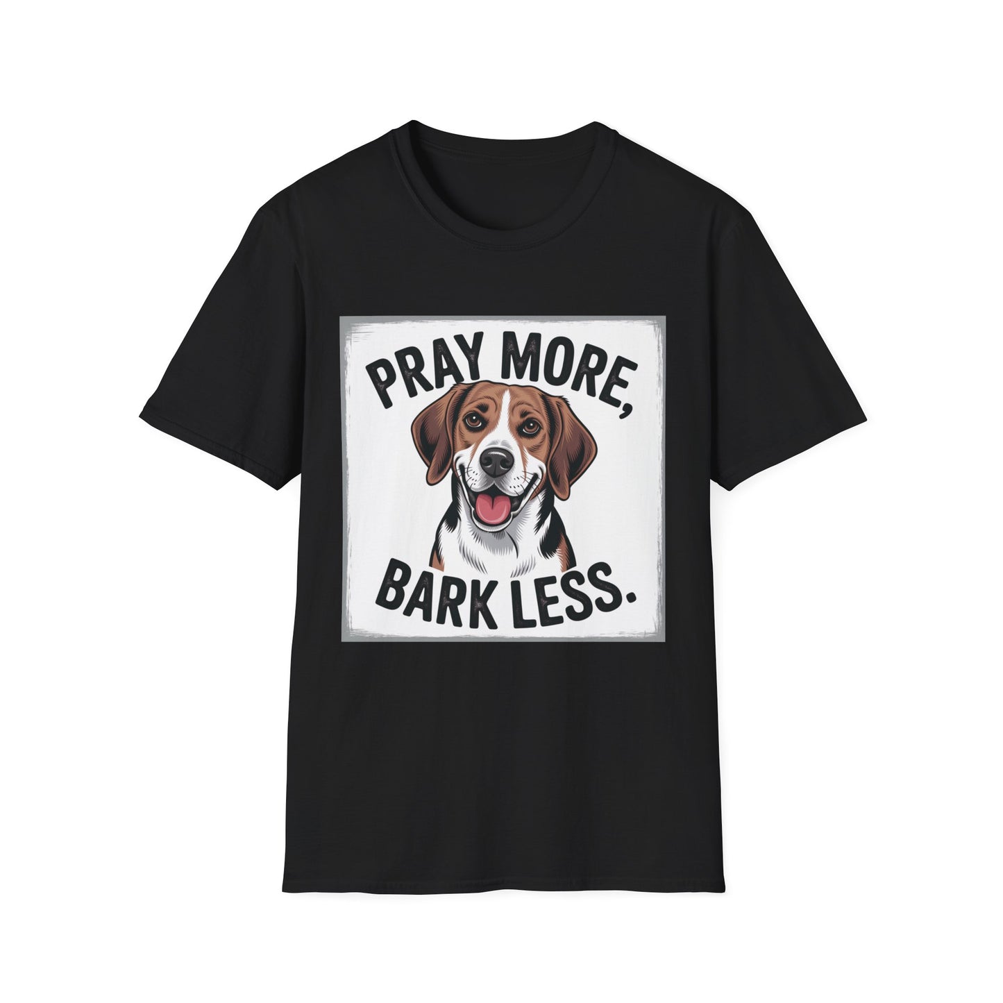 Beagle Pray More Bark Less β Hand-Drawn Vintage T-Shirt
