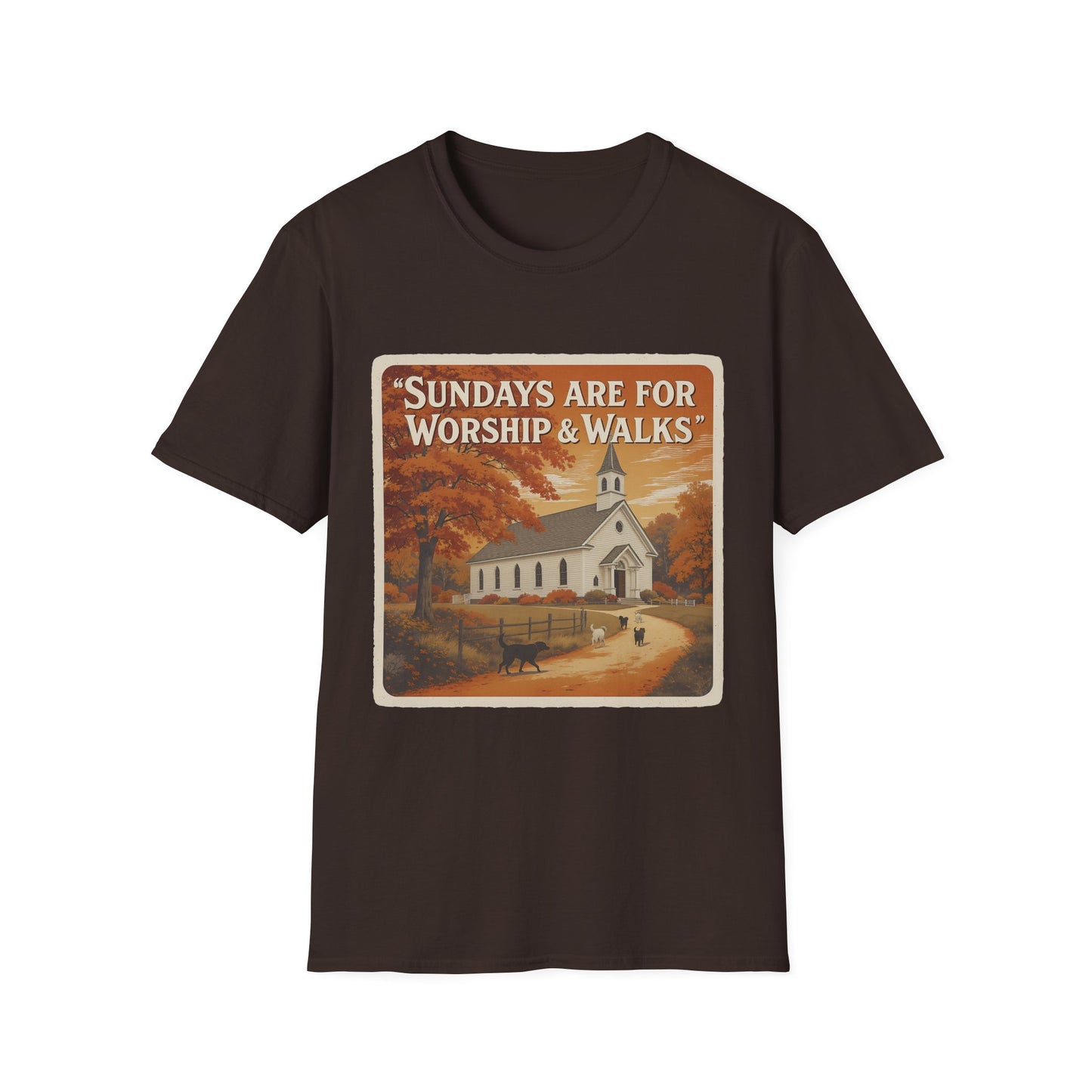 Sunday's Are For Worship and Walks T-Shirt