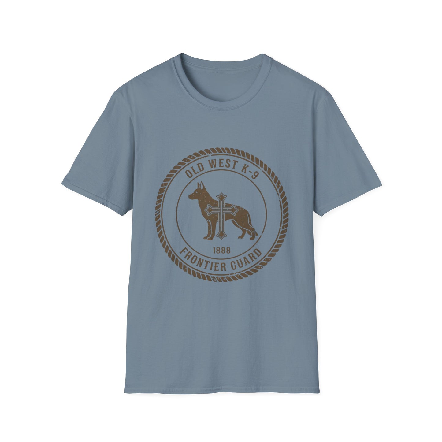 Western German Shepherd Cross β Rustic Vintage Dog T-Shirt