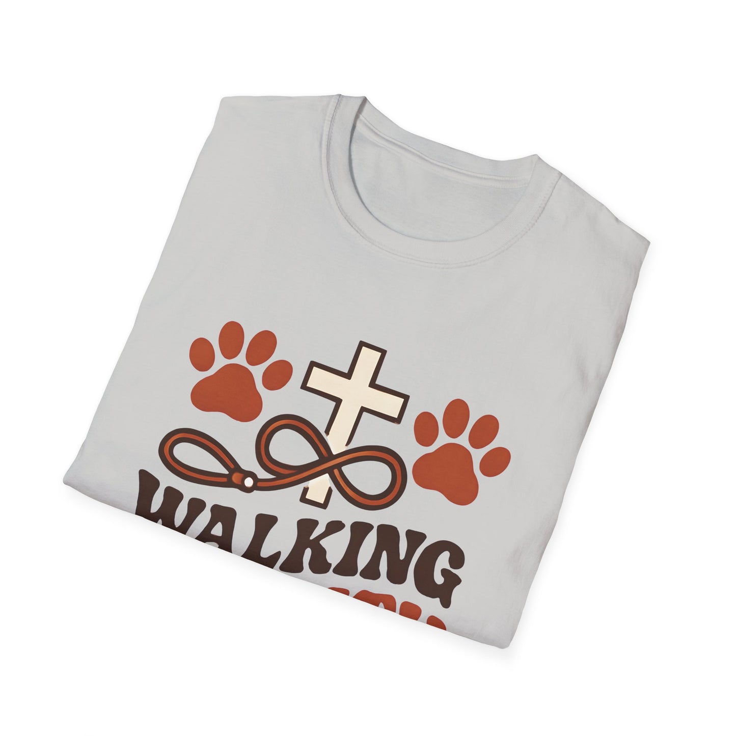 Walking By Faith and Paws Retro T-Shirt