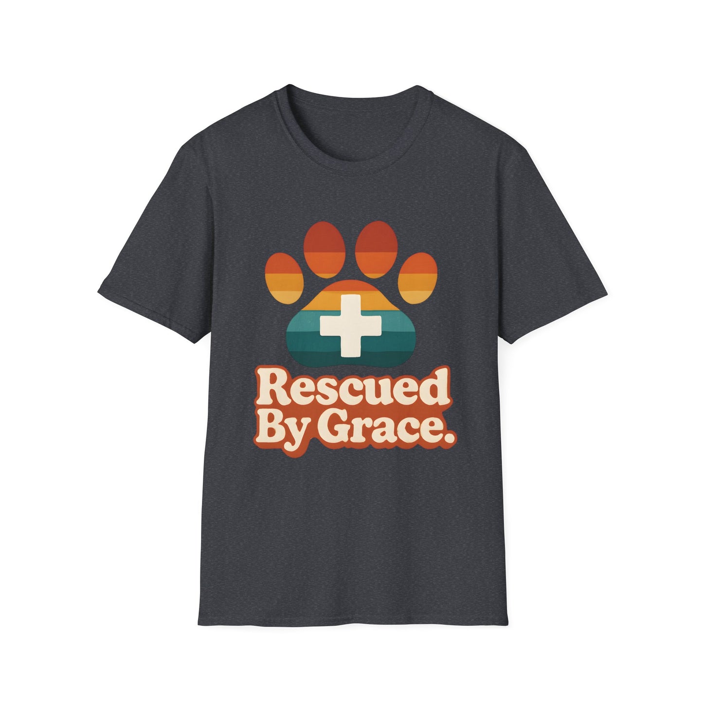 Rescued By Grace Retro T-Shirt