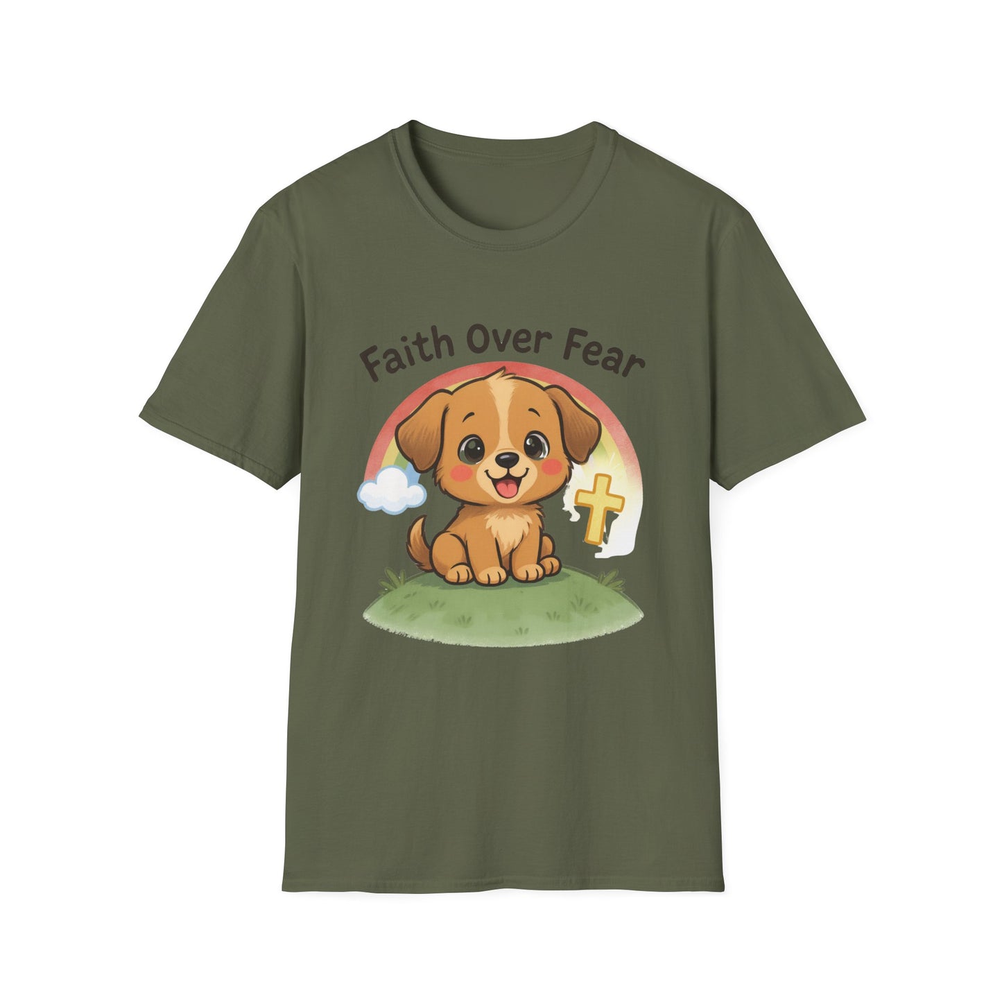 Faith Over Fear Puppy T-Shirt
