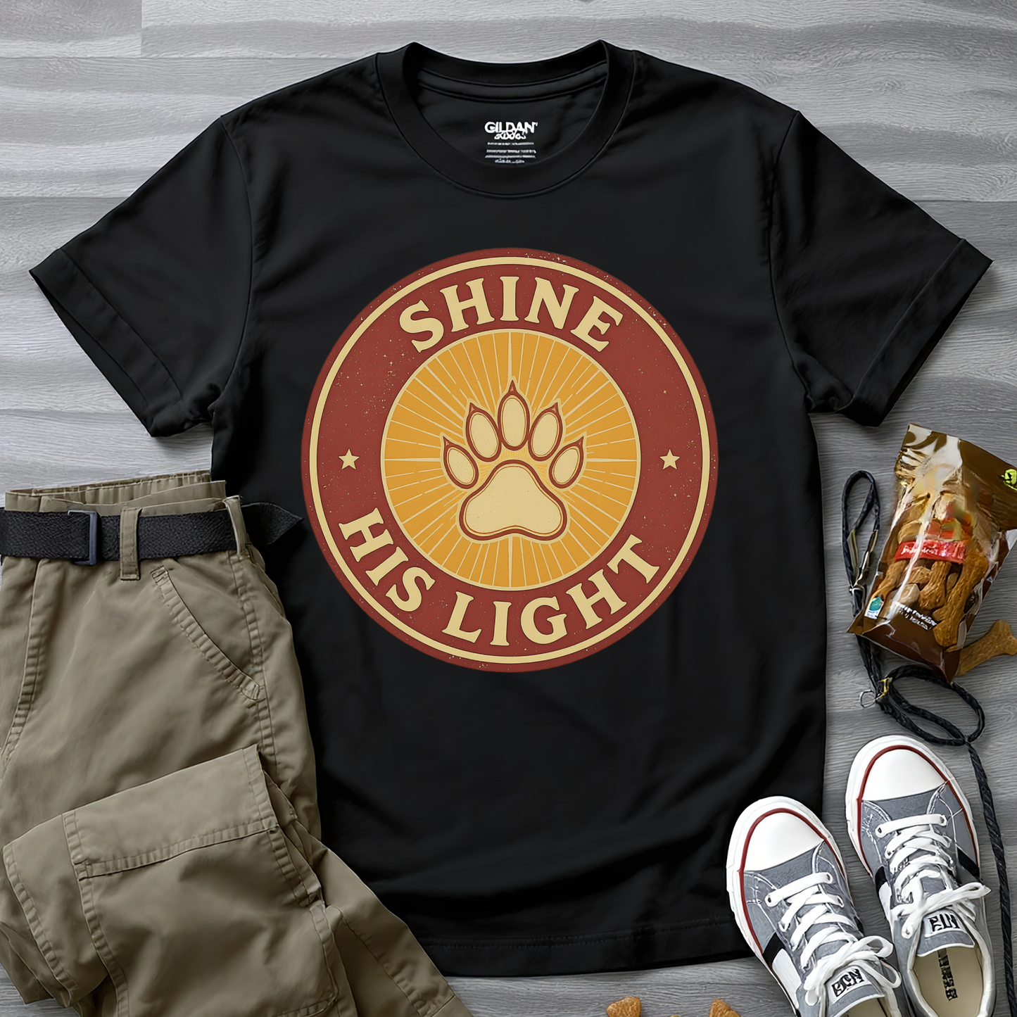 Shine His Light Paw T-Shirt
