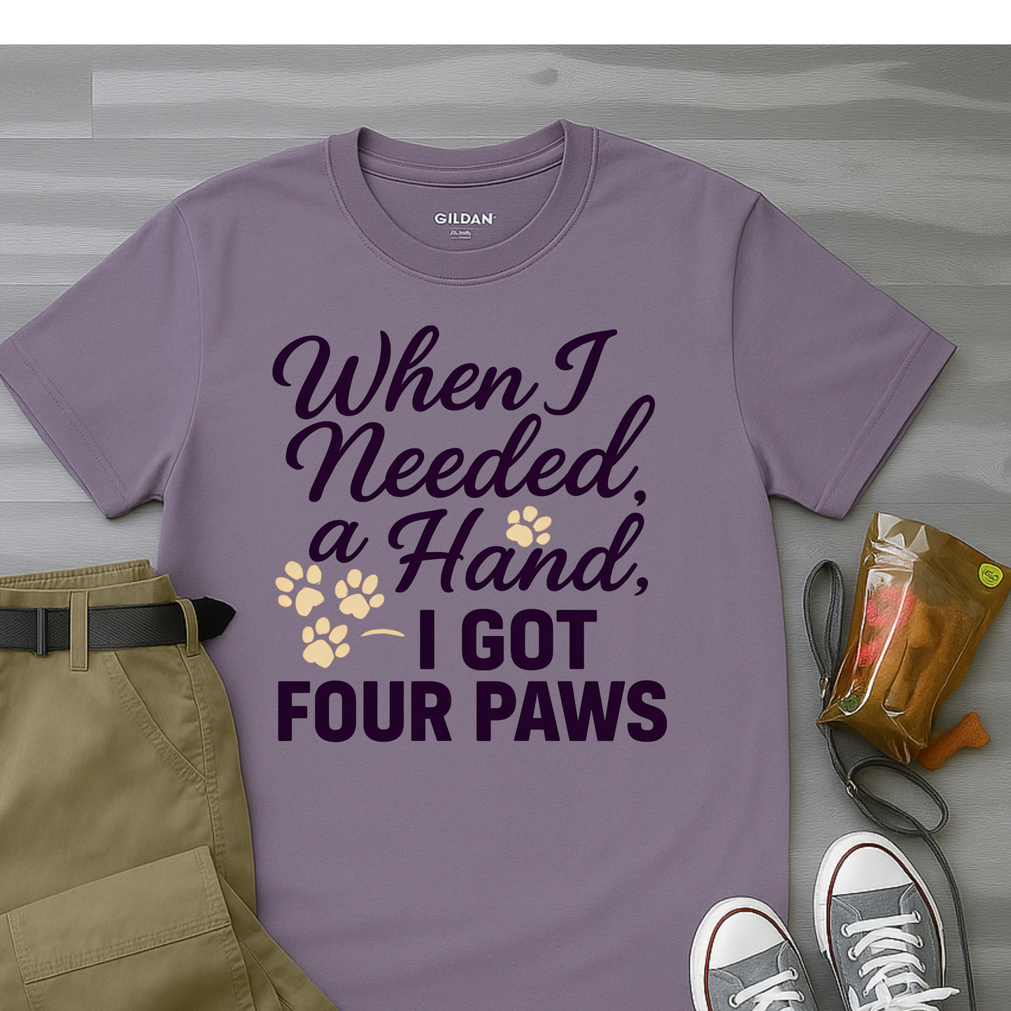 When I Needed A Hand I Got Four Paws T-Shirt