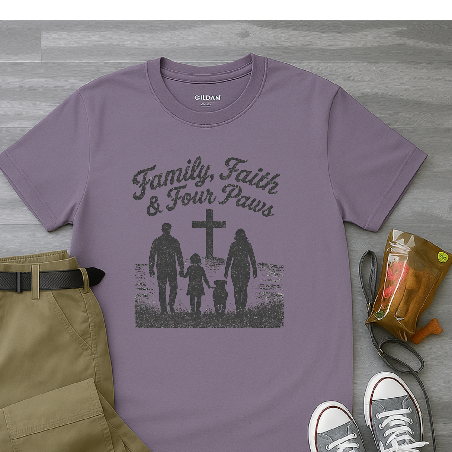 Family, Faith And Four Paws T-Shirt