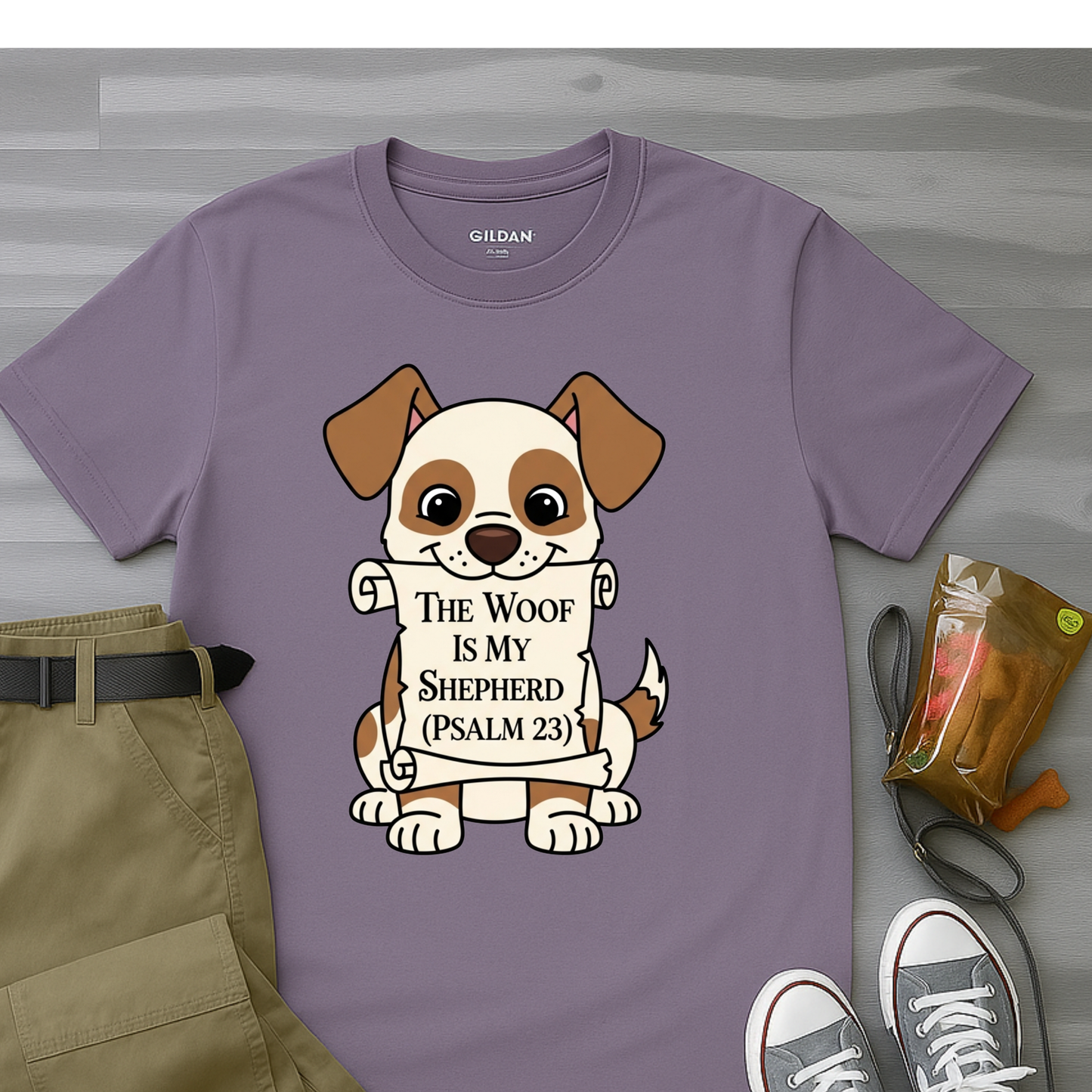 The Woof Is My Shepherd (Psalm 23) T-Shirt